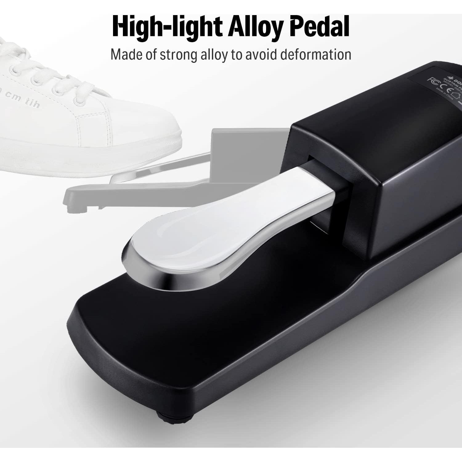 Pedal de Sostenido Donner DSP-001 para Teclado y Piano Digital