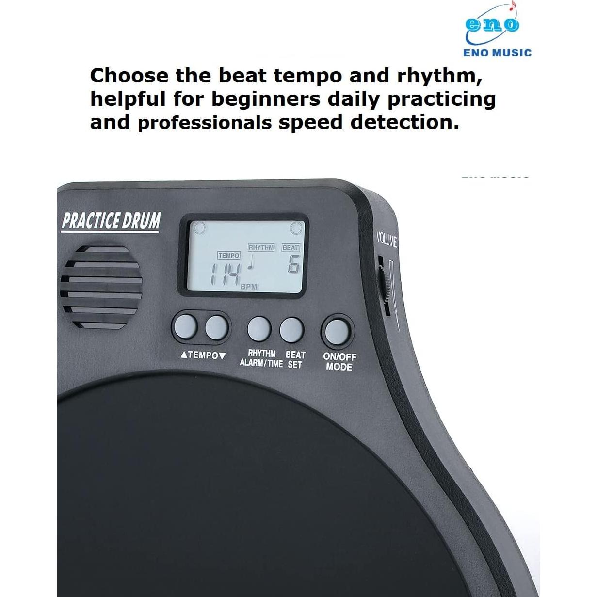 Almohadilla de Práctica de Batería Eno Music EMD-40 2 en 1