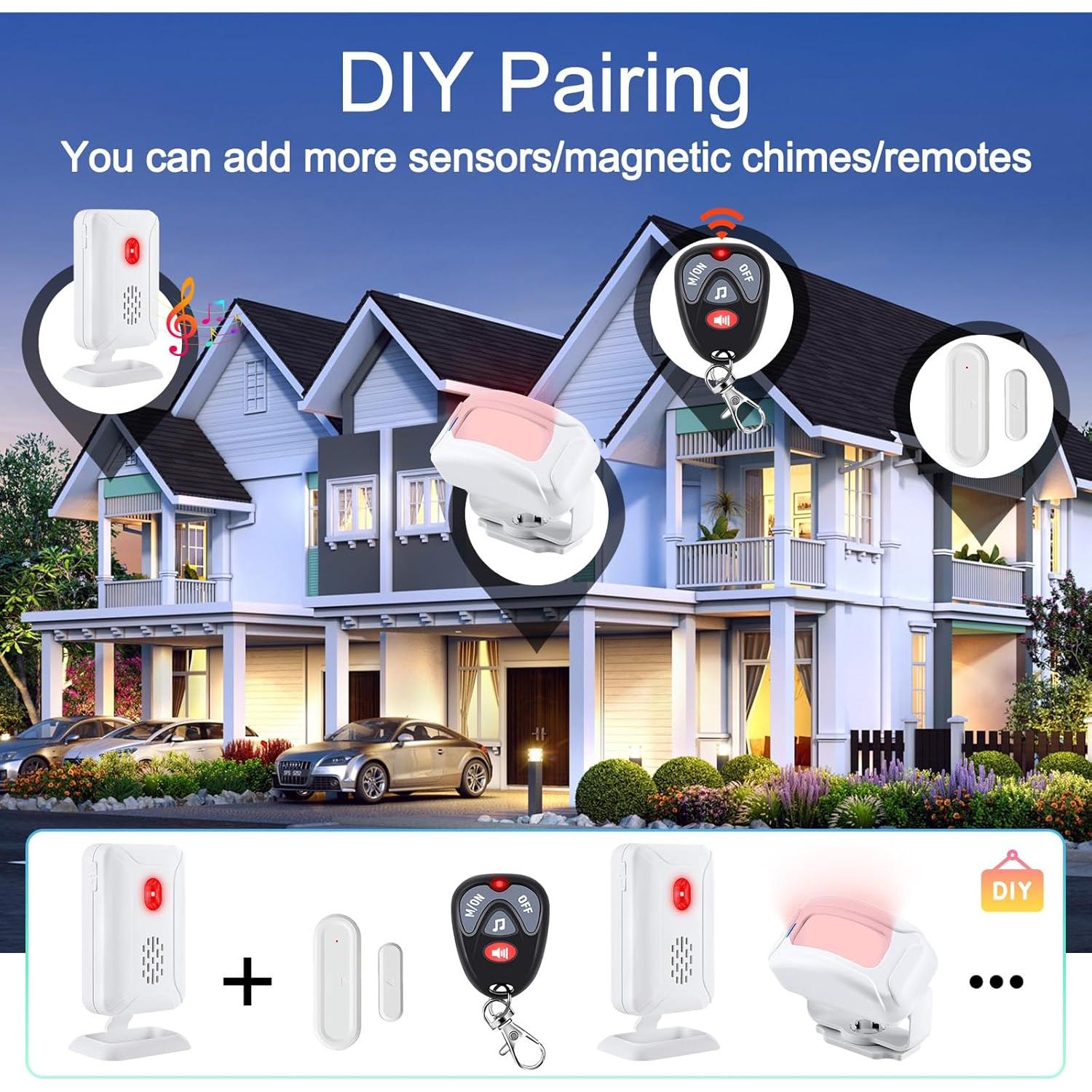 Timbre de Sensor de Movimiento KCMYTONER 280m Inalámbrico