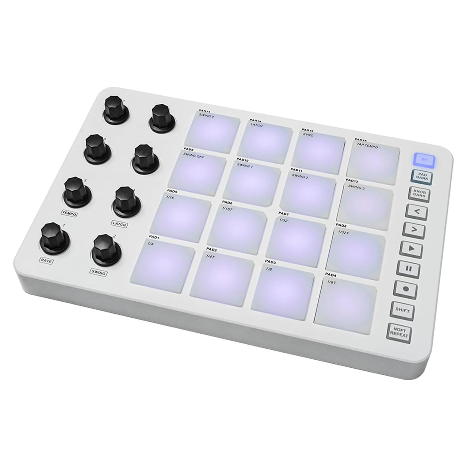 Controlador MIDI Summina Pad 16 Pads RGB Conexión BT 0.68 kg
