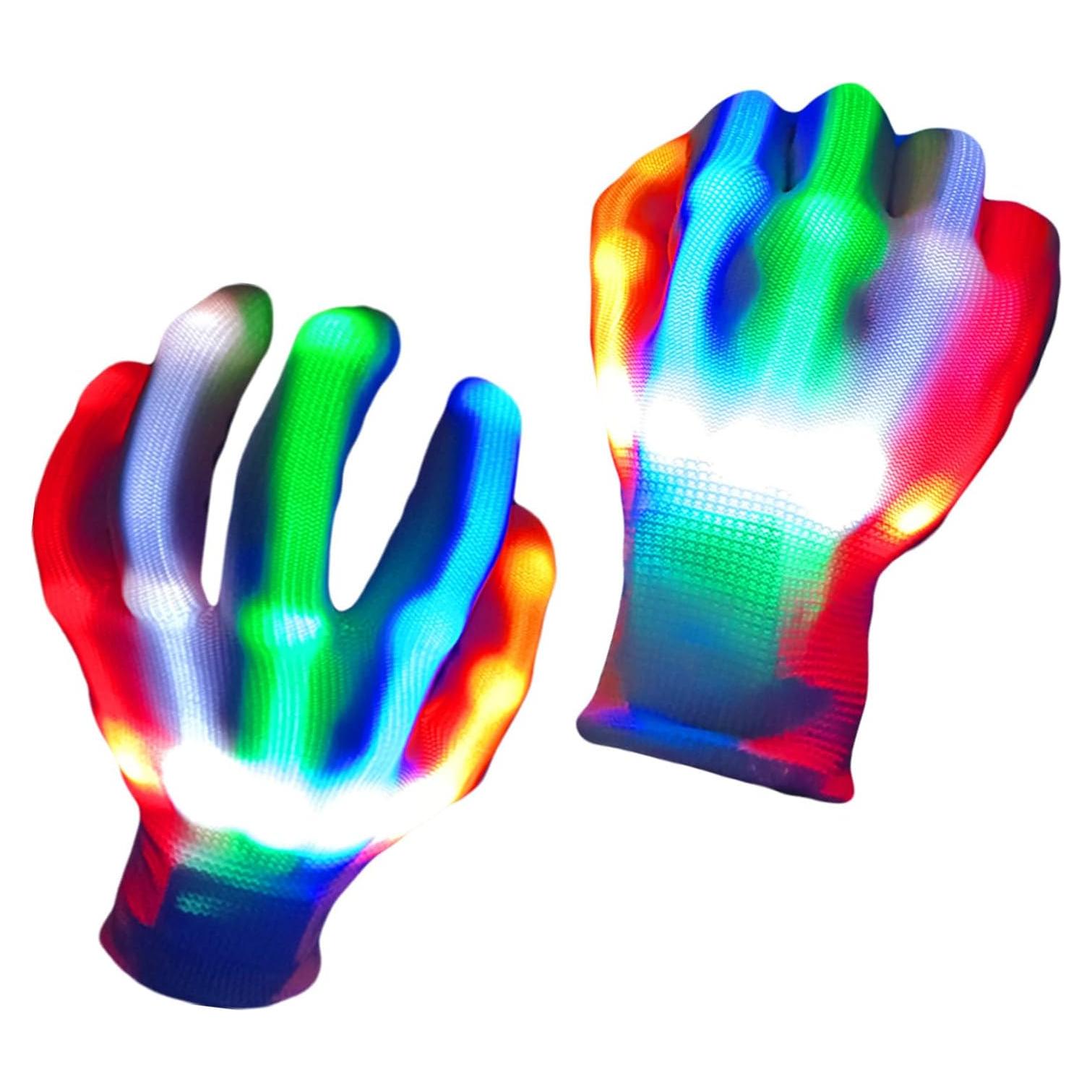 Guantes LED Multicolores Brillantes xinqiang - Talla Grande