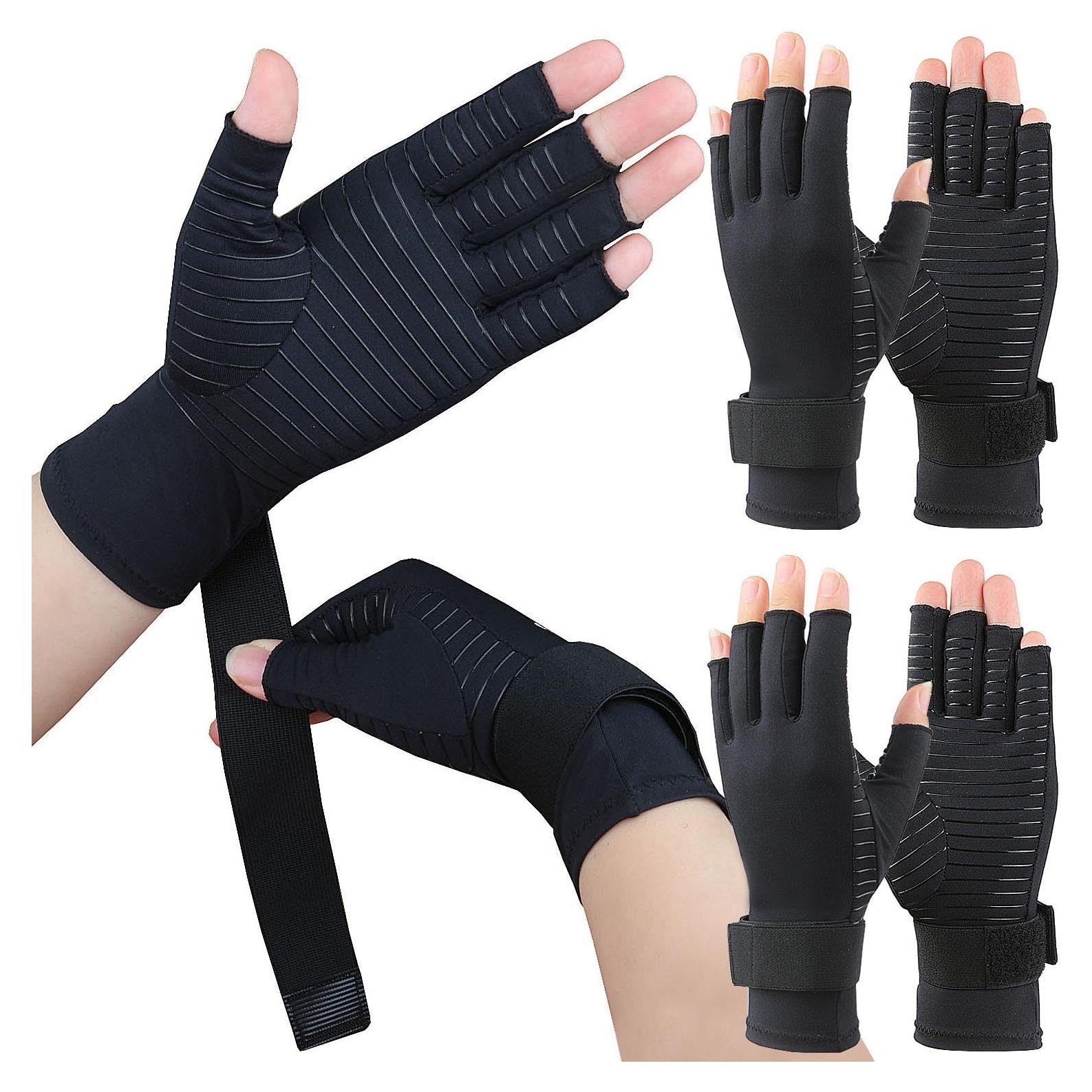 Guantes de Compresión de Cobre Kecartu para Artritis - 2 Pares