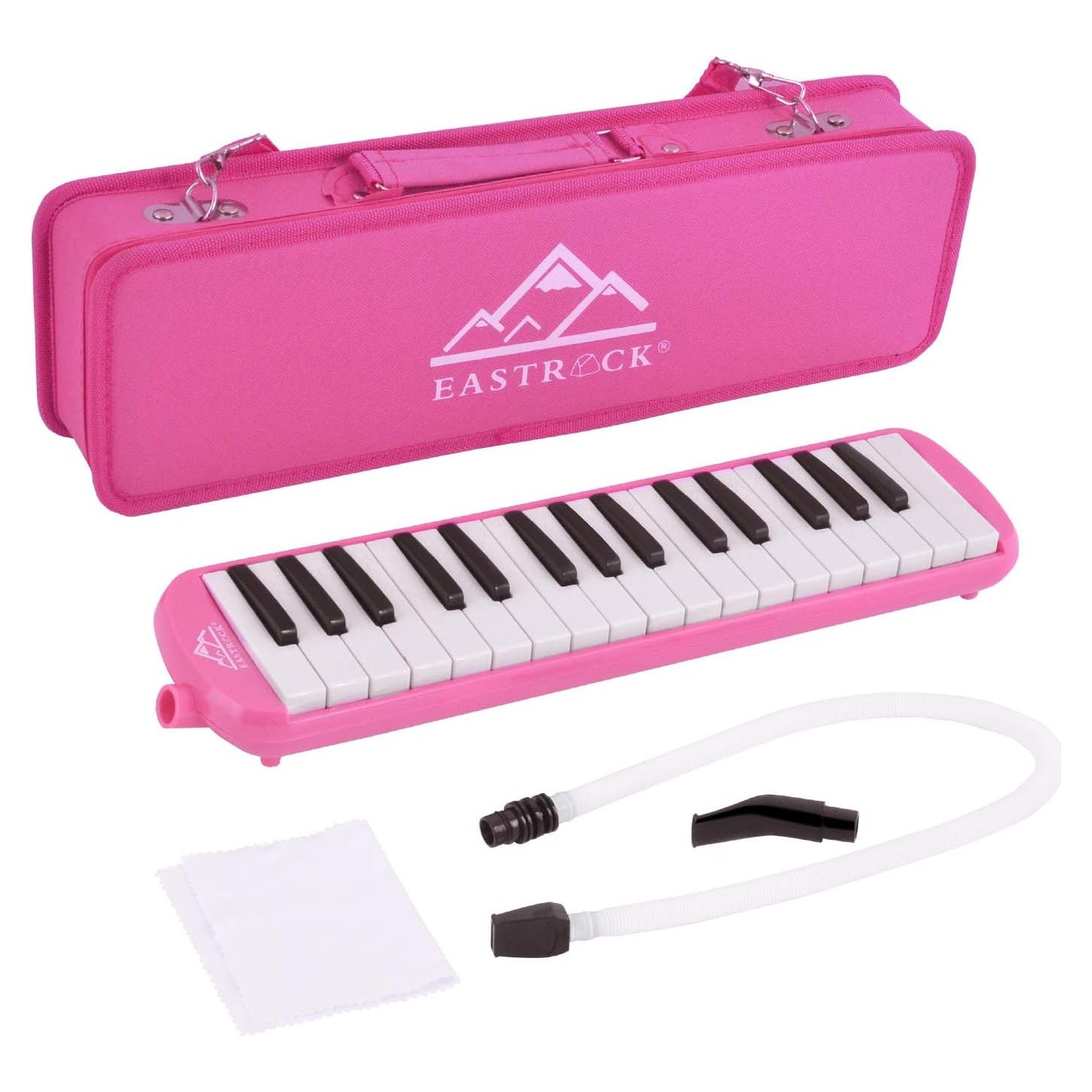Melodica EastRock 32 Teclas Rosa con Bolsa y Boquillas
