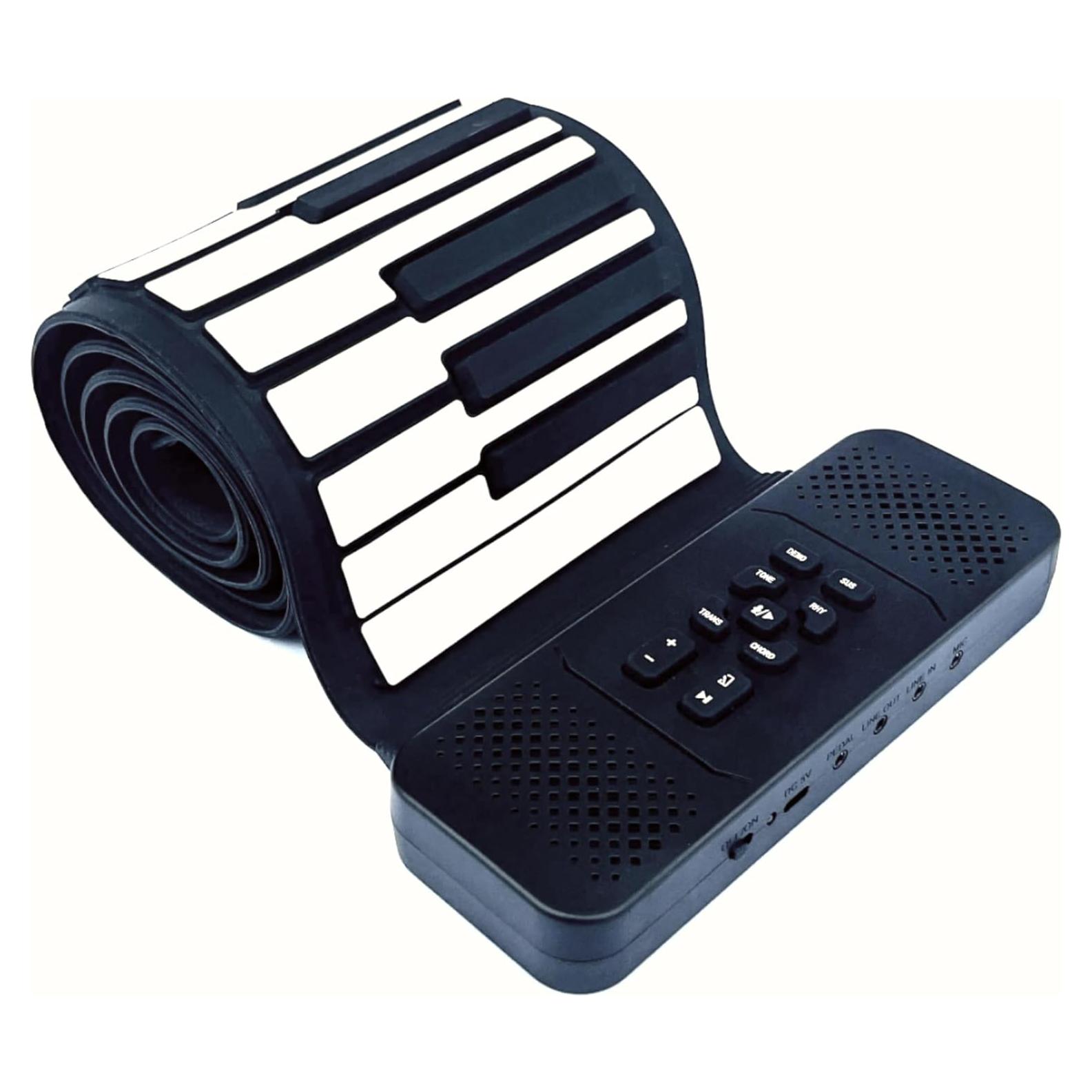 Teclado Plegable 88 Teclas MAGICON Negro con Batería Recargable