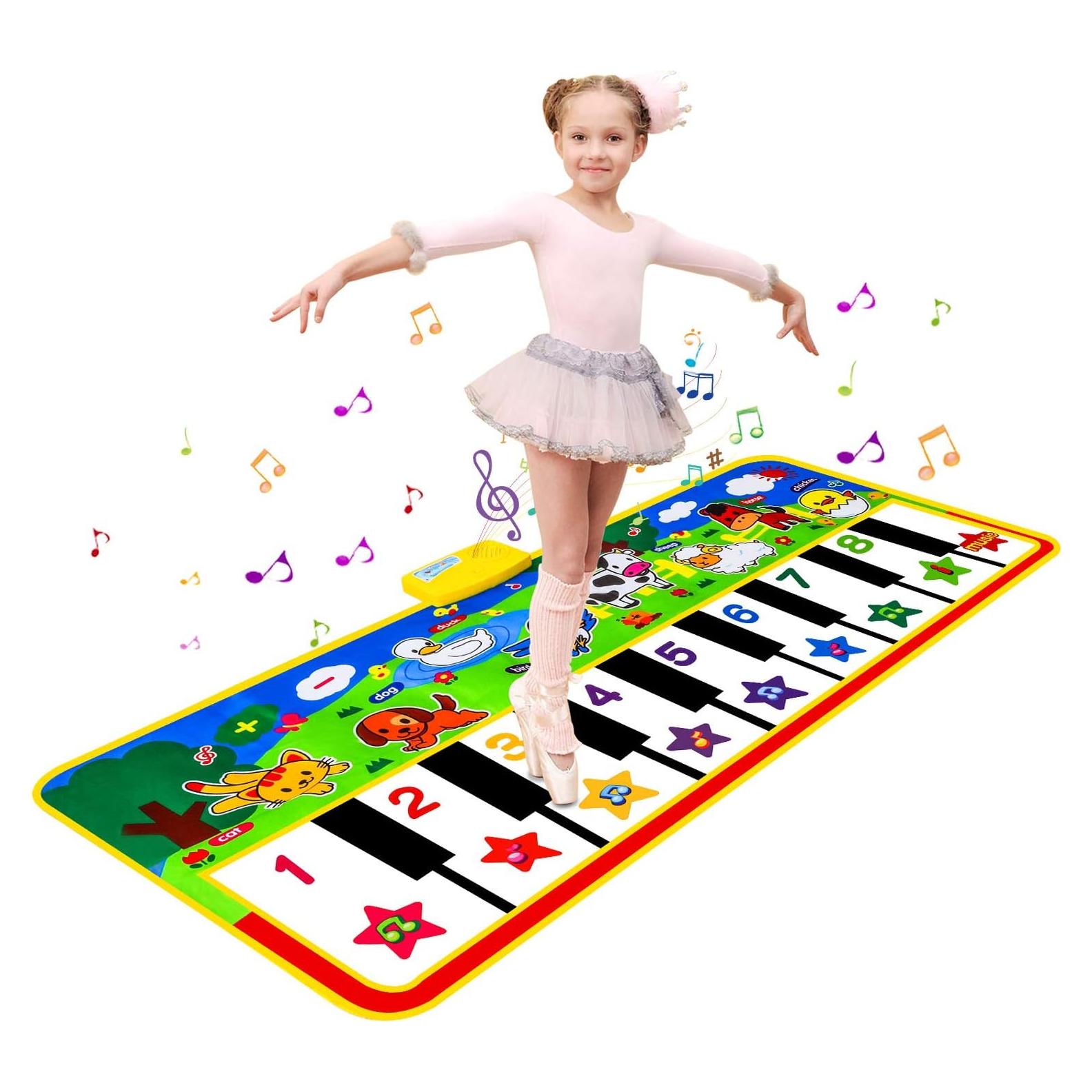 Alfombra de Piano M SANMERSEN 135x58 cm con Sonidos de Animales