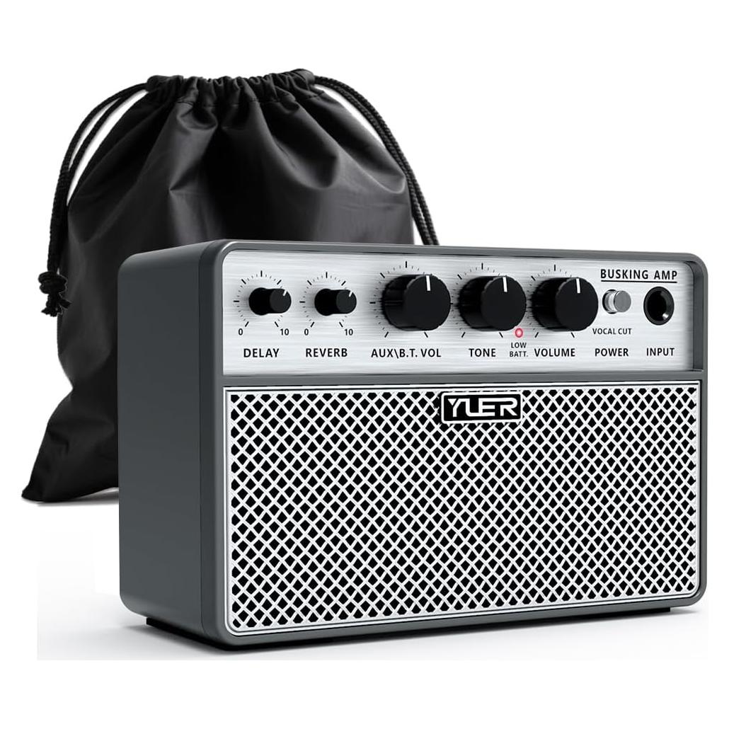 Amplificador de Guitarra Yuer BA-10Pro 10W Portátil con Efectos