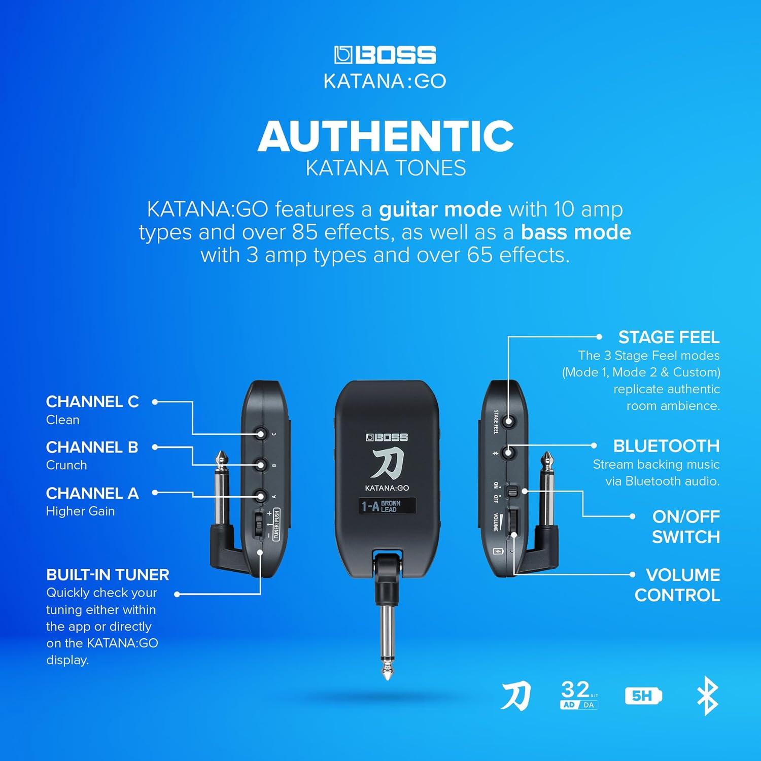 Amplificador de Auriculares BOSS Katana:GO KTN-GO2