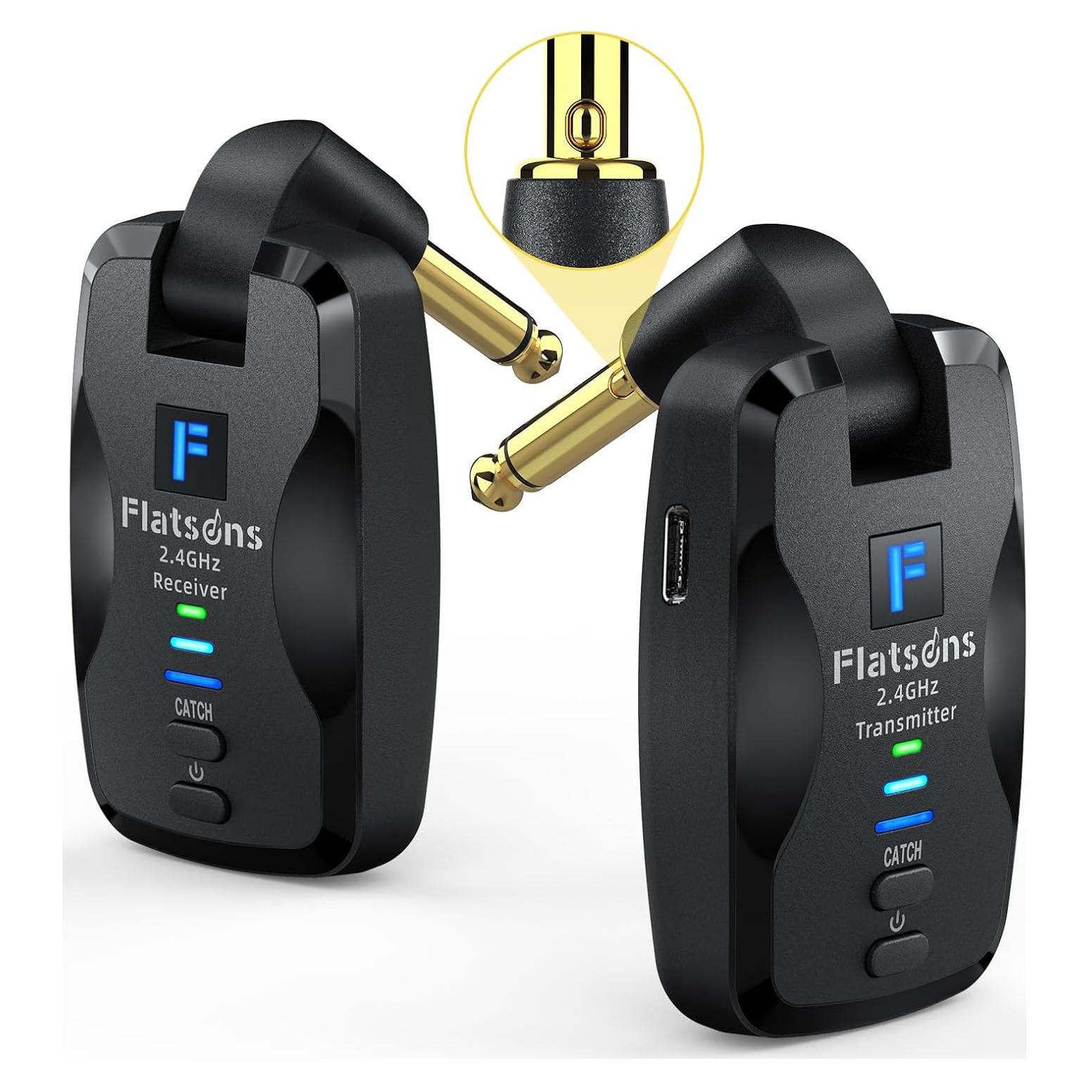 Sistema Inalámbrico de Guitarra Flatsons FW2D 2.4GHz USB-C