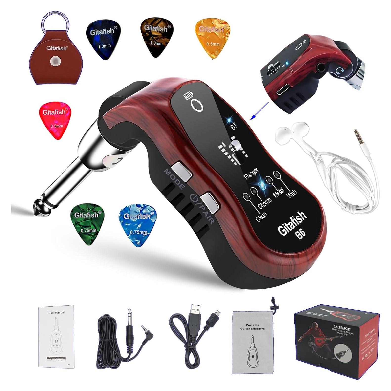 Amplificador Bluetooth Gitafish para Guitarra y Bajo 50W