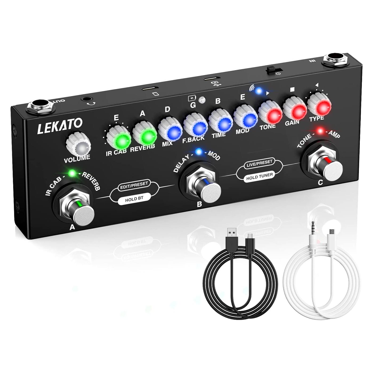 Pedal de Efectos Múltiples LEKATO CUBE BABY para Guitarra