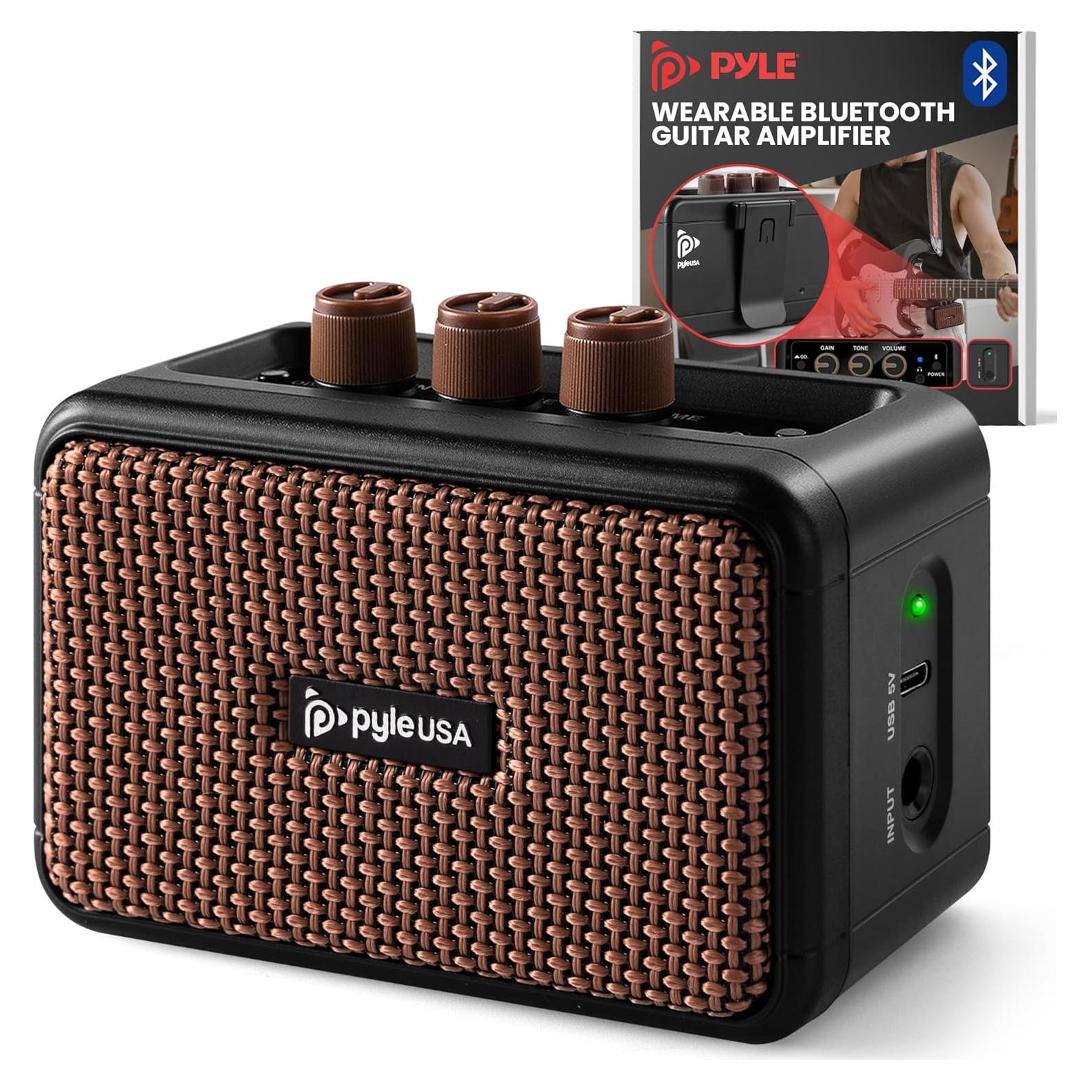 Amplificador de guitarra eléctrica Pyle PGTAMPMINI50 5W Bluetooth