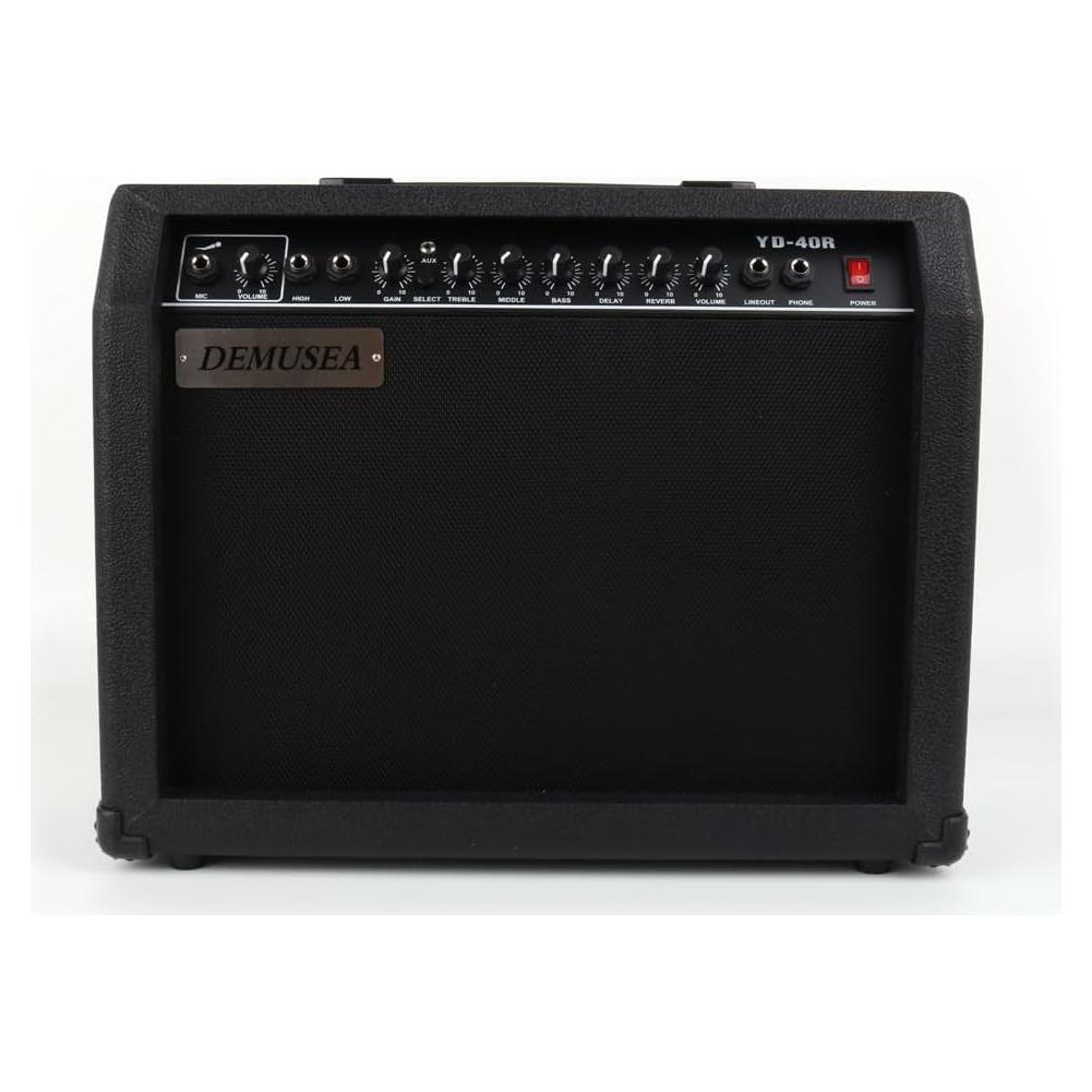 Amplificador de guitarra eléctrica 40W negro con altavoz 16.5cm