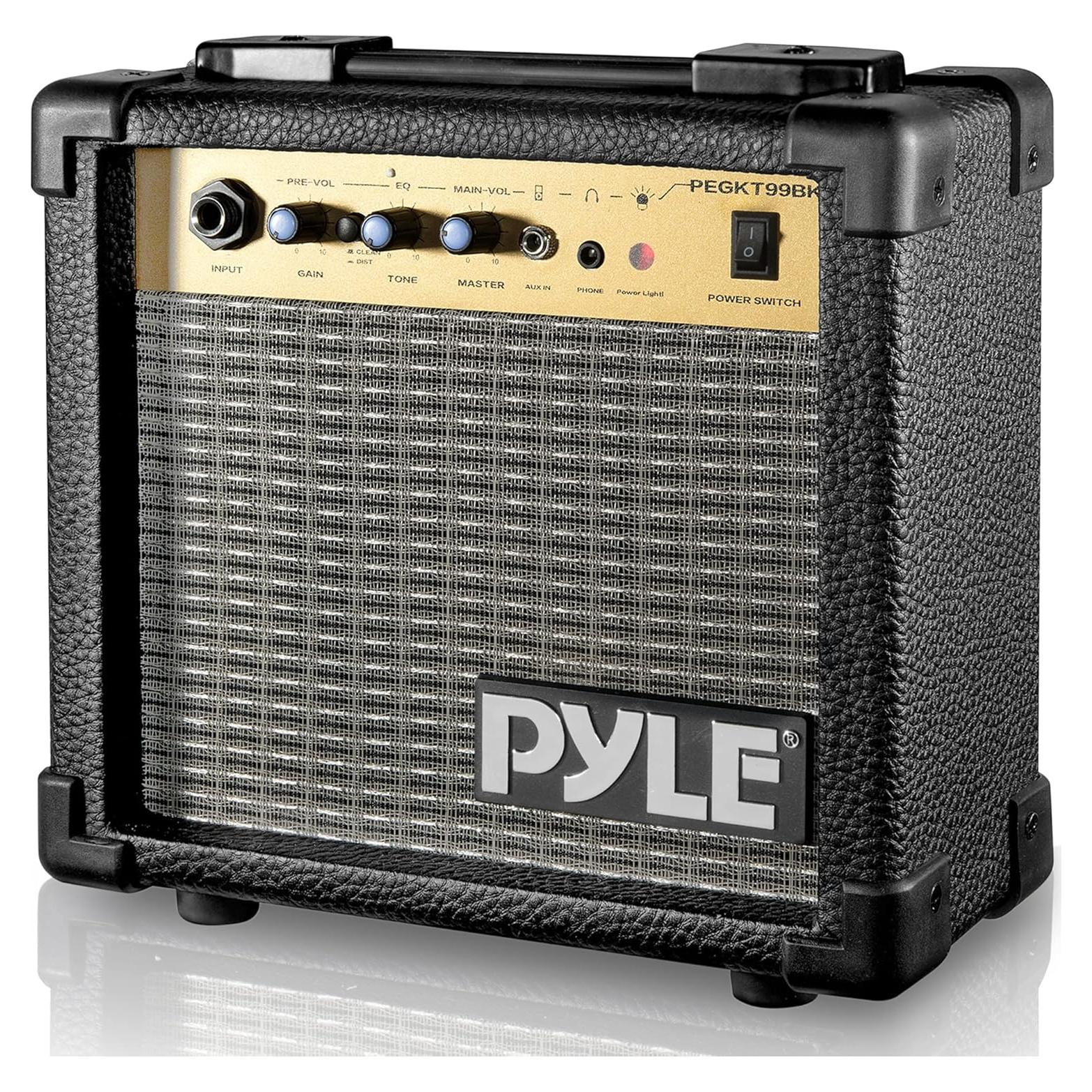 Amplificador de guitarra eléctrica portátil Pyle 10W 5"