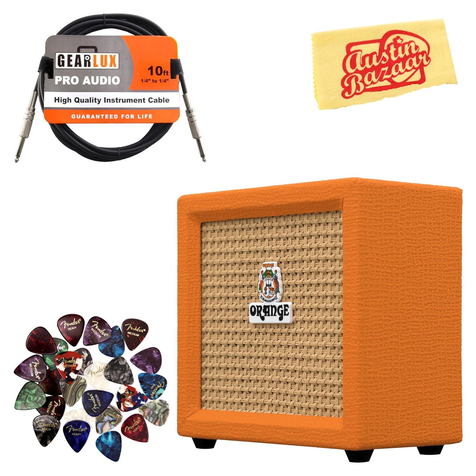 Amplificador Combo Mini Orange Crush 20W con Cable y Púas