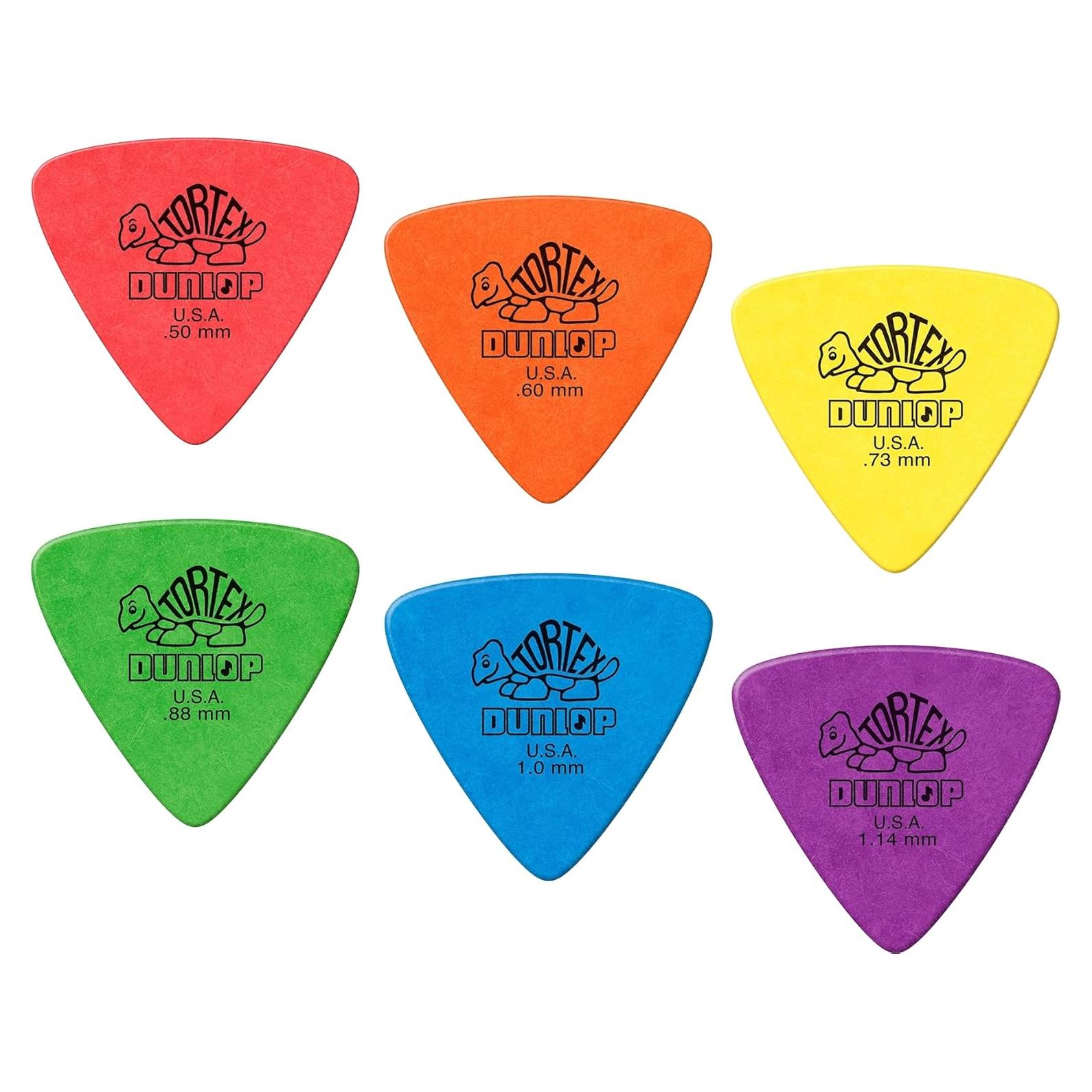 Paquete de 12 Púas de Guitarra Dunlop Tortex Triángulo