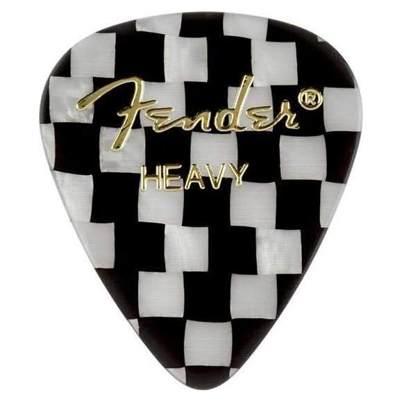 Púas de Guitarra Fender Checker 351 Pesadas - Paquete de 12