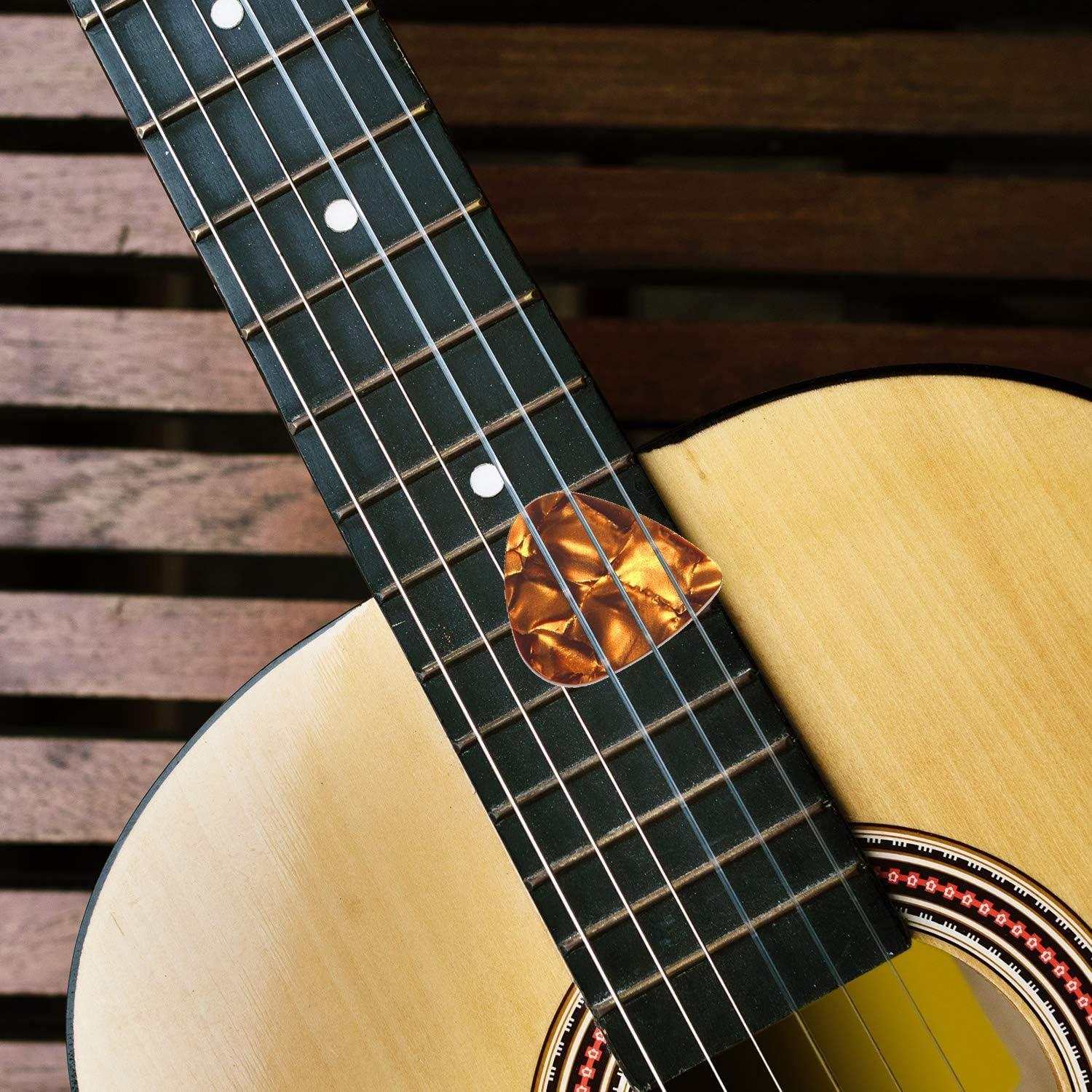 Paquete de 100 Púas de Guitarra Medianas 0.71mm Multicolor