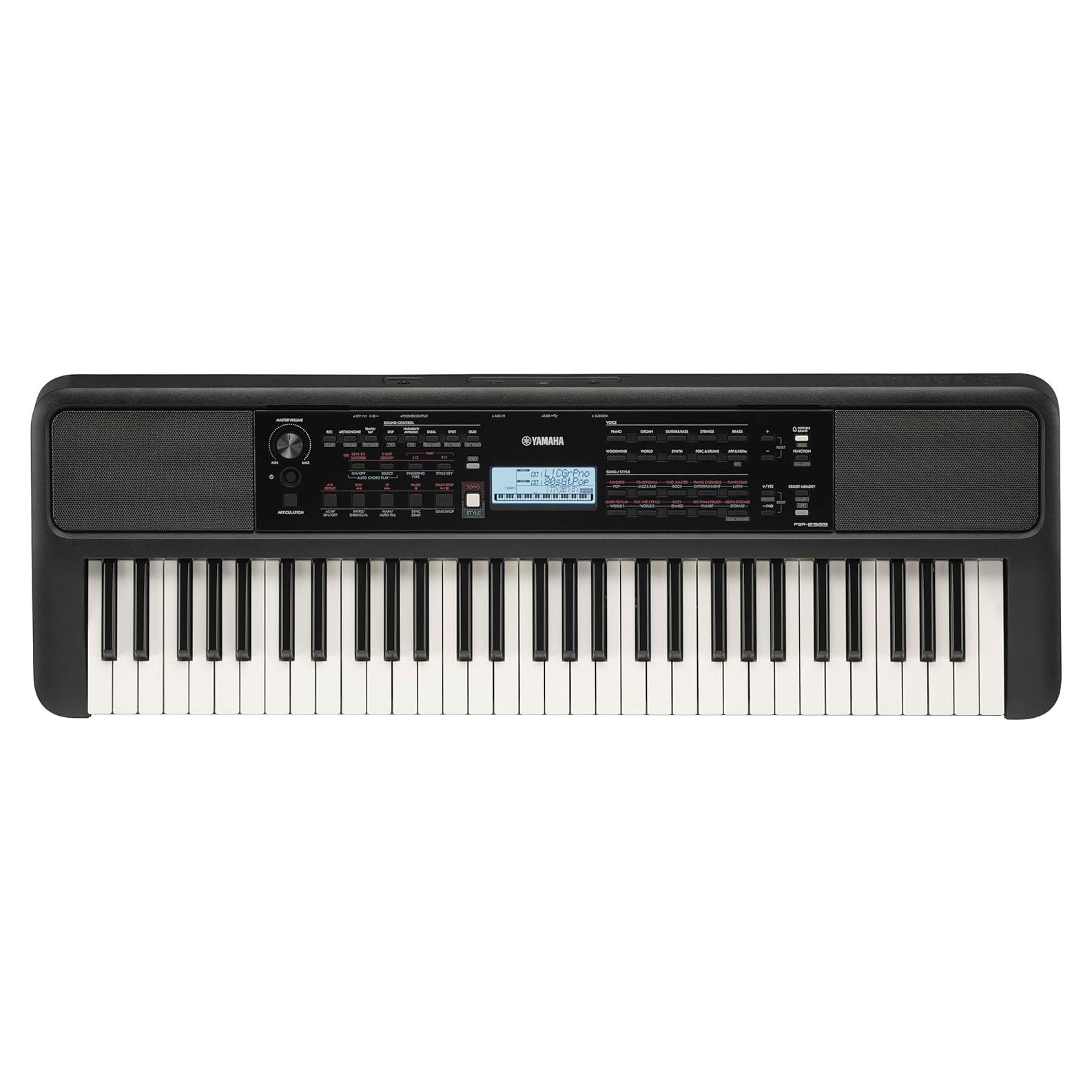 Teclado Portátil Yamaha PSR-E383 61 Teclas Sensibles al Tacto