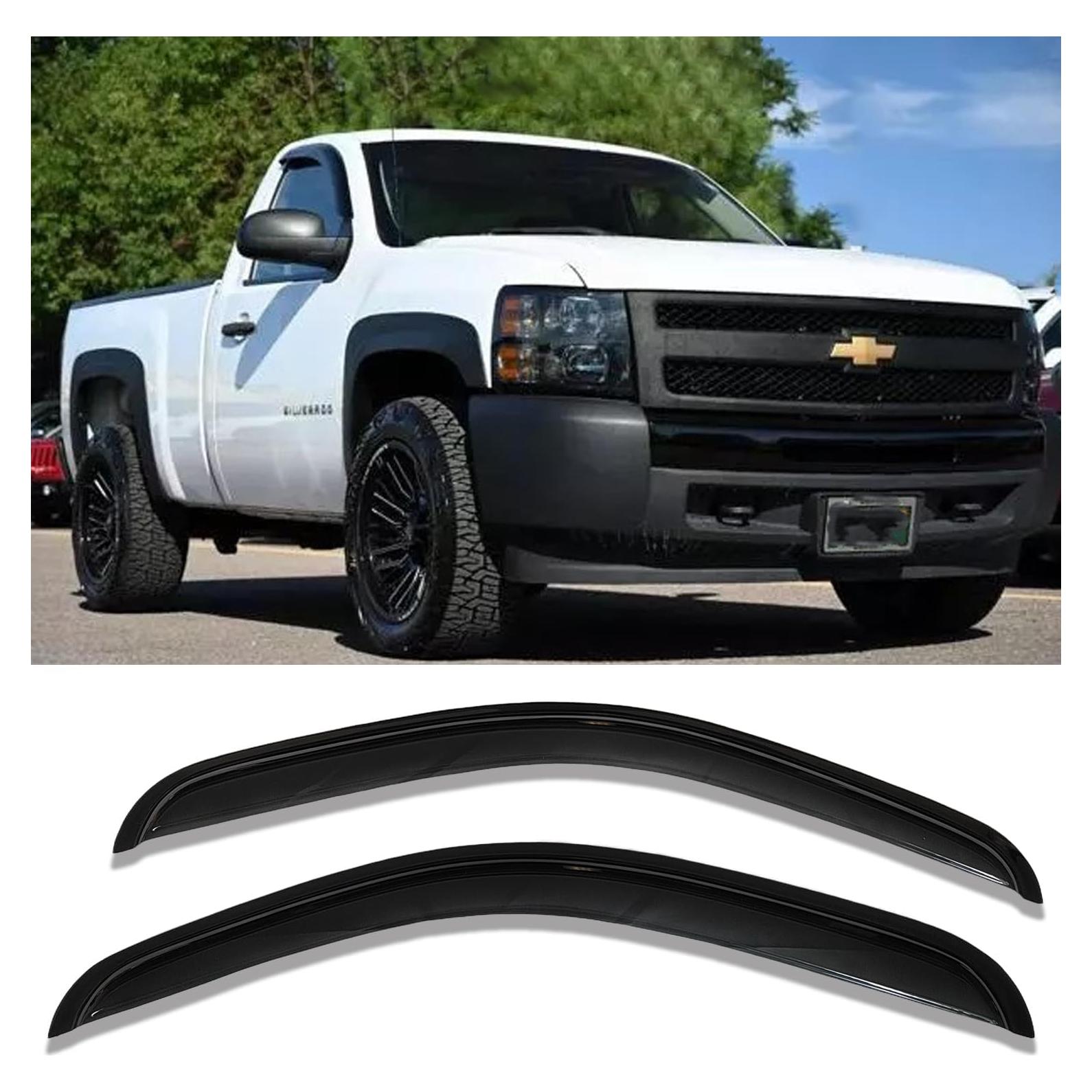 Viseras de Ventana Lateral Darodcar 2pcs para Silverado/Sierra