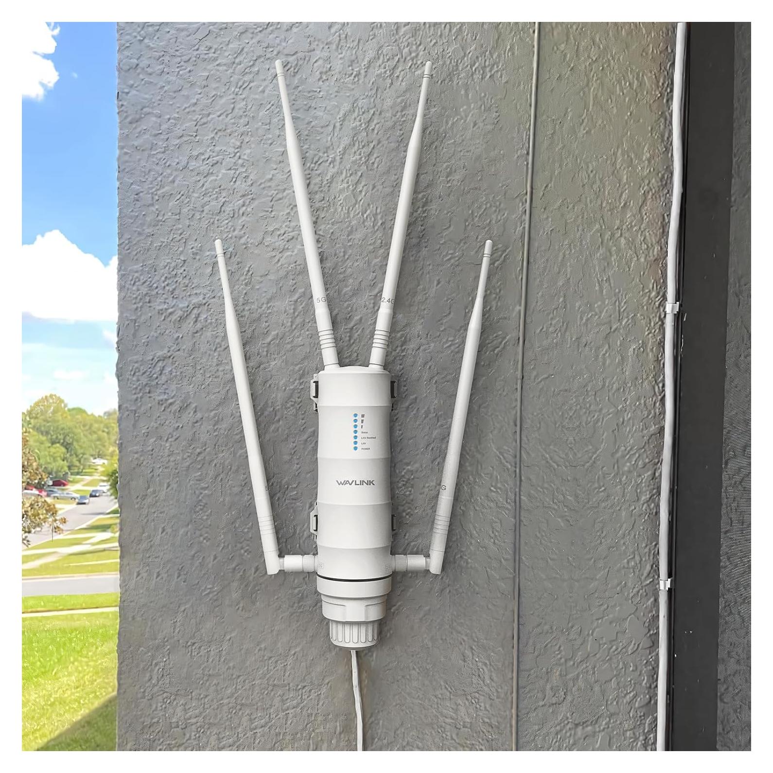 Extensor de WiFi Exterior WAVLINK AC1200 Doble Banda 1200Mbps