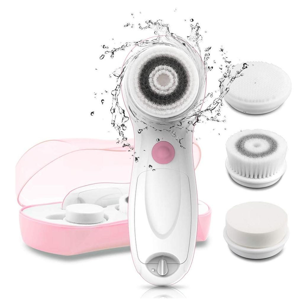 Cepillo Facial Eléctrico TOUCHBeauty con 3 Cabezas y Estuche