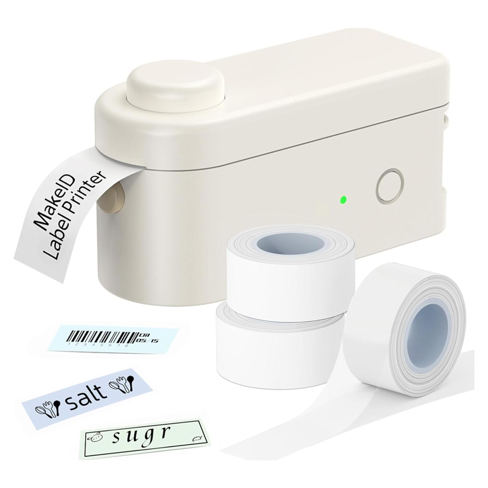 Etiquetadora Portátil Makeid L1 con 3 Cintas de 16mm