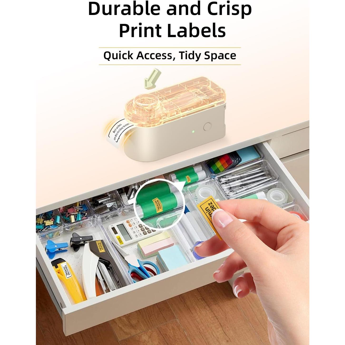 Etiquetadora Portátil Makeid L1 con 3 Cintas de 16mm