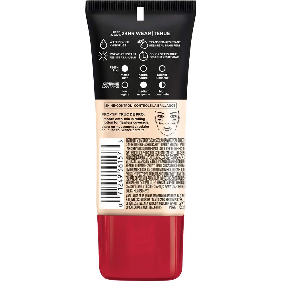Base Líquida L'Oreal Paris Infallible Pro-Matte 29.57 ml Porcelana
