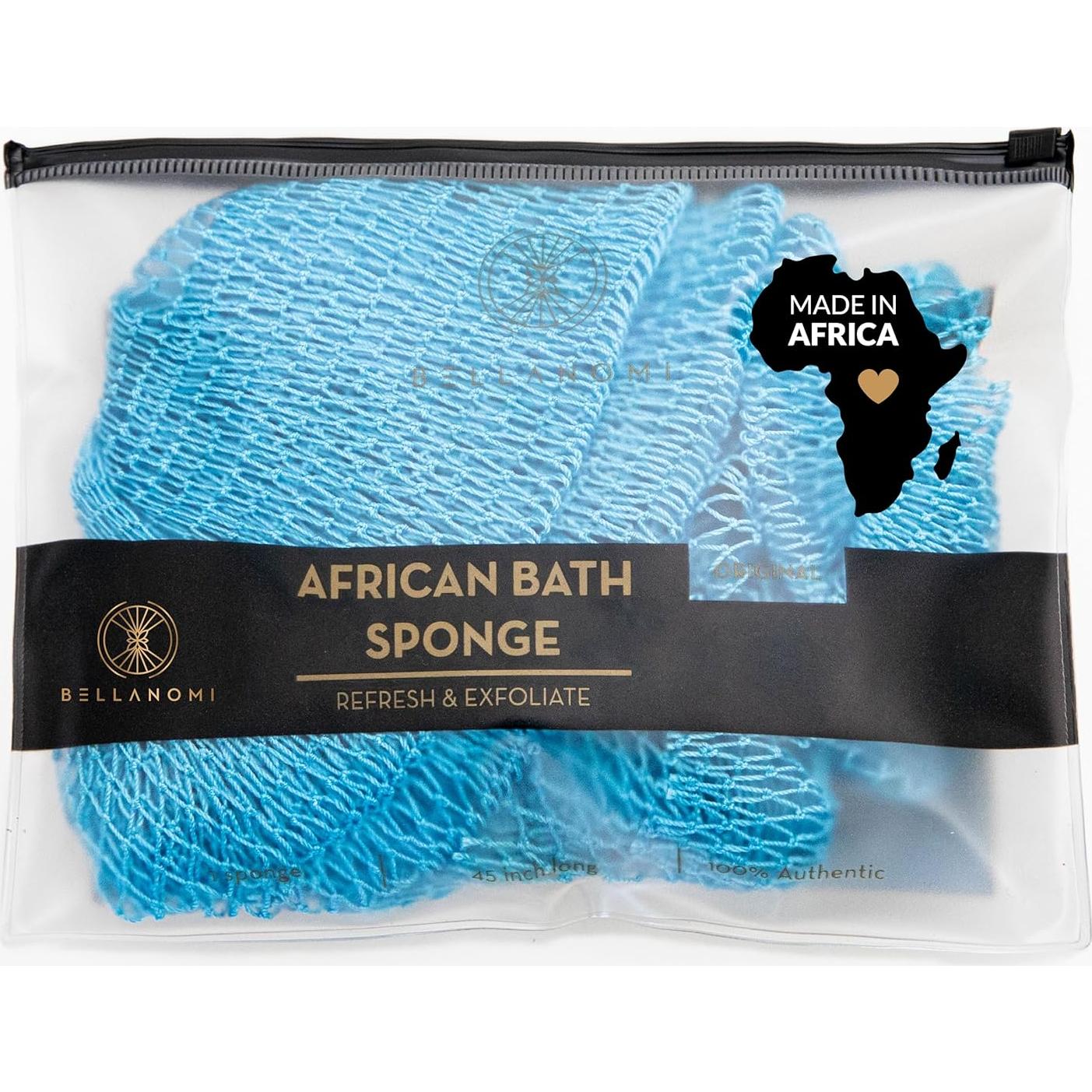 Esponja Exfoliante Africana Bellanomi 114 cm Azul Bebé