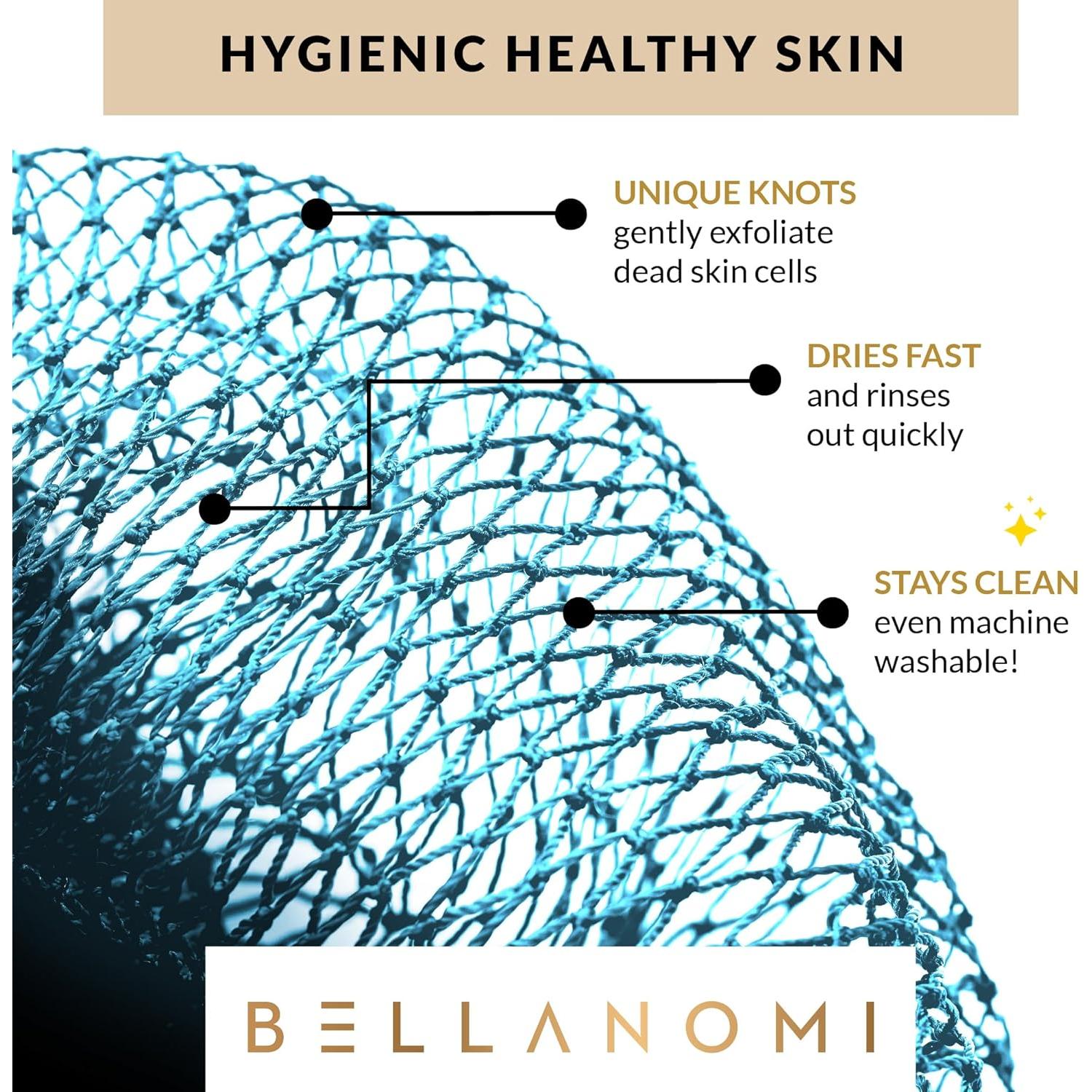 Esponja Exfoliante Africana Bellanomi 114 cm Azul Bebé