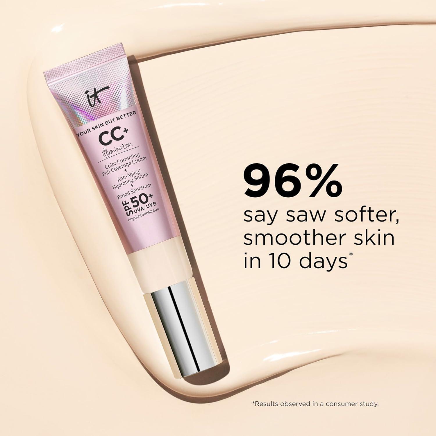 IT Cosmetics CC+ Crema Iluminadora 31.9 ml - SPF 50+ Piel Normal a Seca
