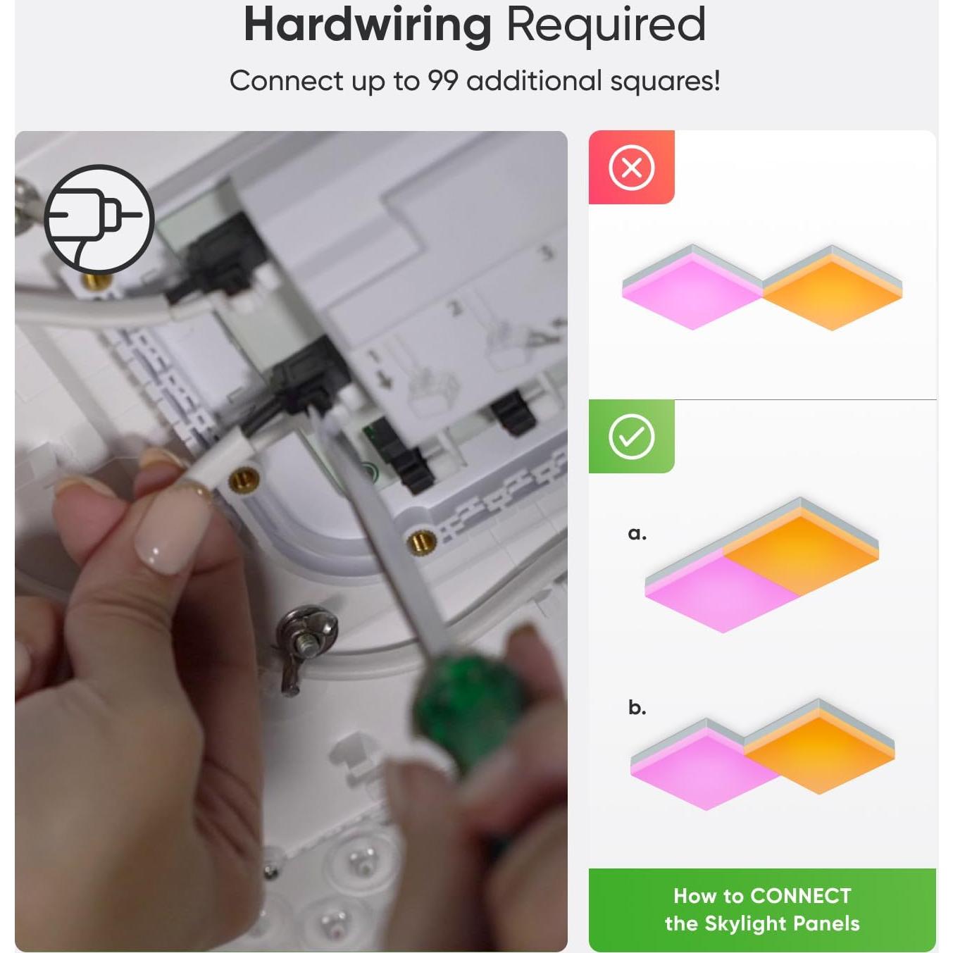 Luz de Techo Inteligente Nanoleaf Skylight LED 2700K-6500K