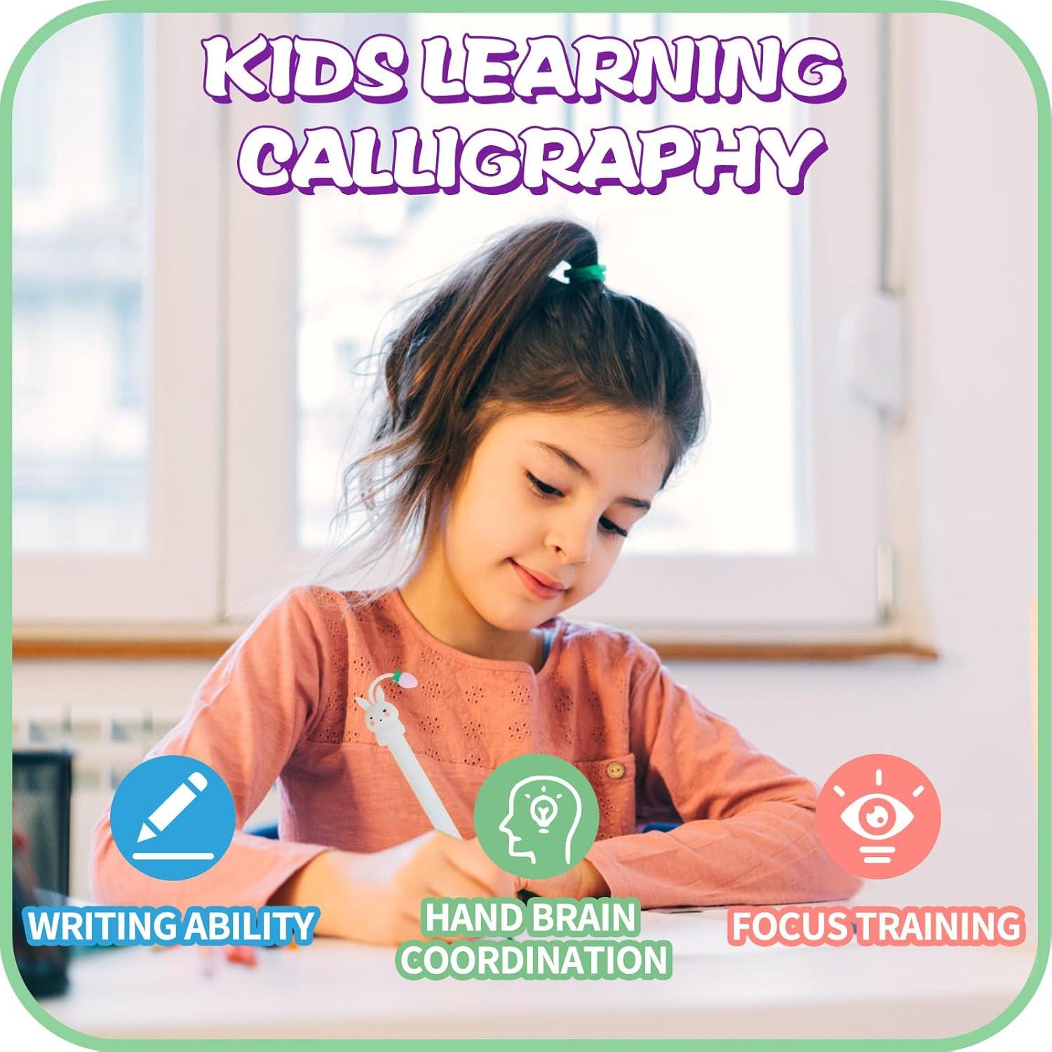 Cuaderno Reutilizable Caligrafía ESAUYB 4 Libros Azul 26x18.5cm