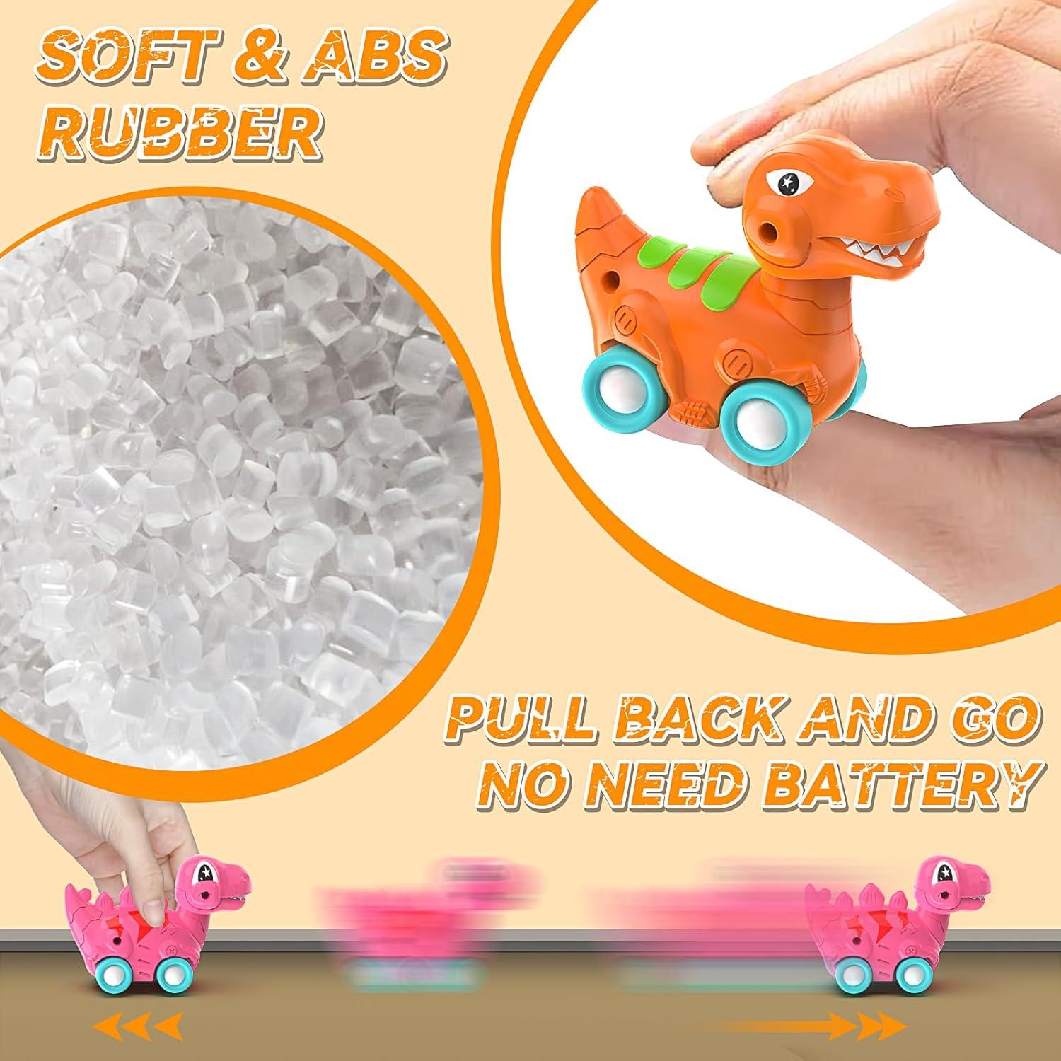 Camión Transportador de Dinosaurios Veslier T-Rex 6 Vehículos