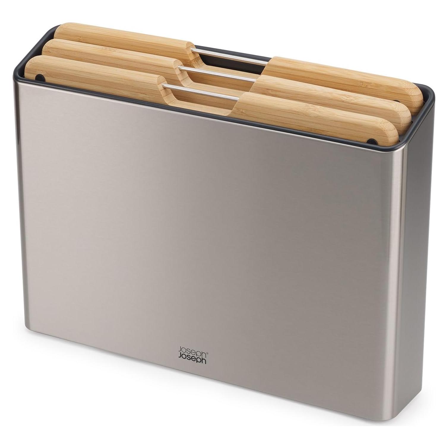 Conjunto de 3 Tablas de Cortar de Bambú Joseph Joseph con Estuche