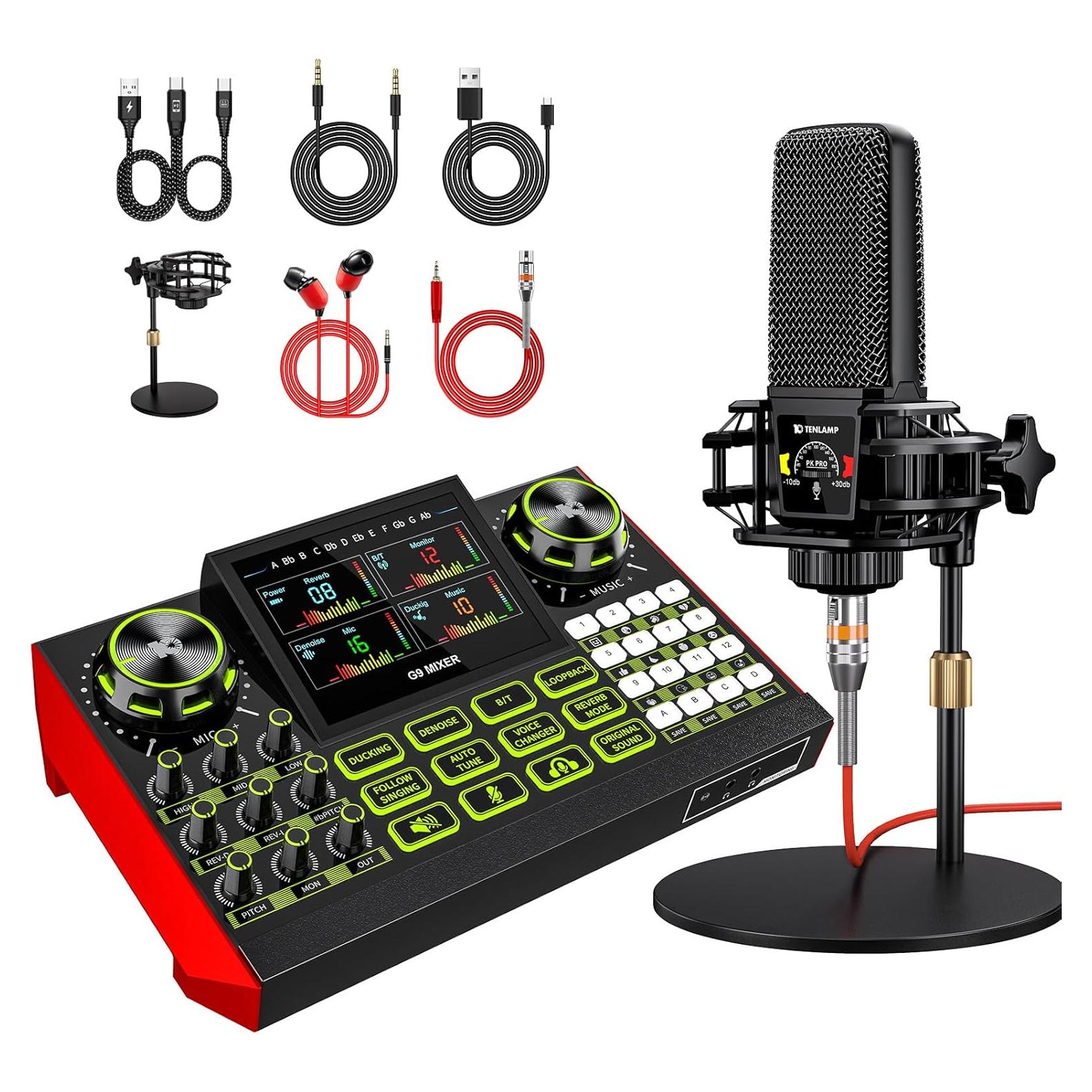 Paquete de Mezclador de Audio G9-PKPRO con Micrófono 3.5mm