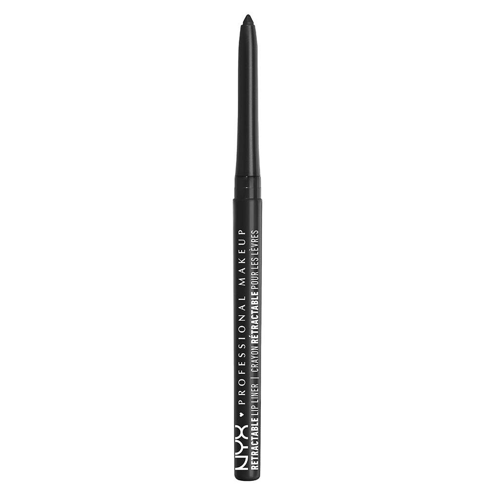 Lápiz delineador de labios mecánico NYX negro 1 unidad