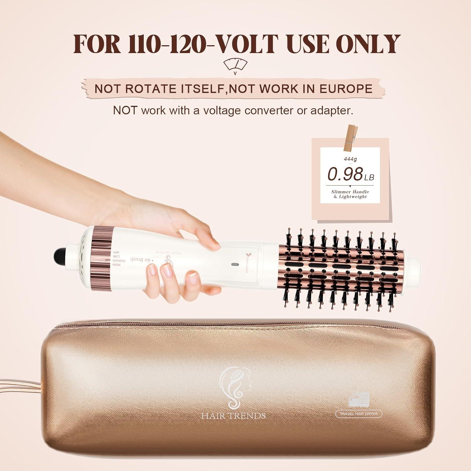 Secador de Cepillo Redondo 1.5" Hair Trends 4 en 1 Iónico