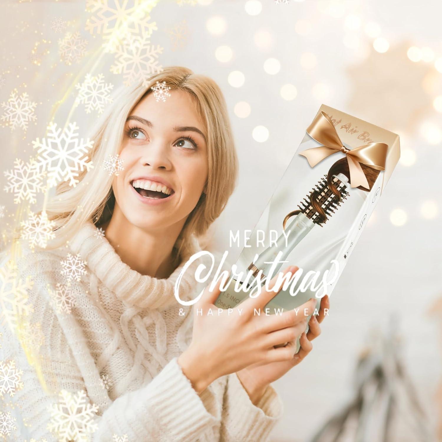 Secador de Cepillo Redondo 1.5" Hair Trends 4 en 1 Iónico