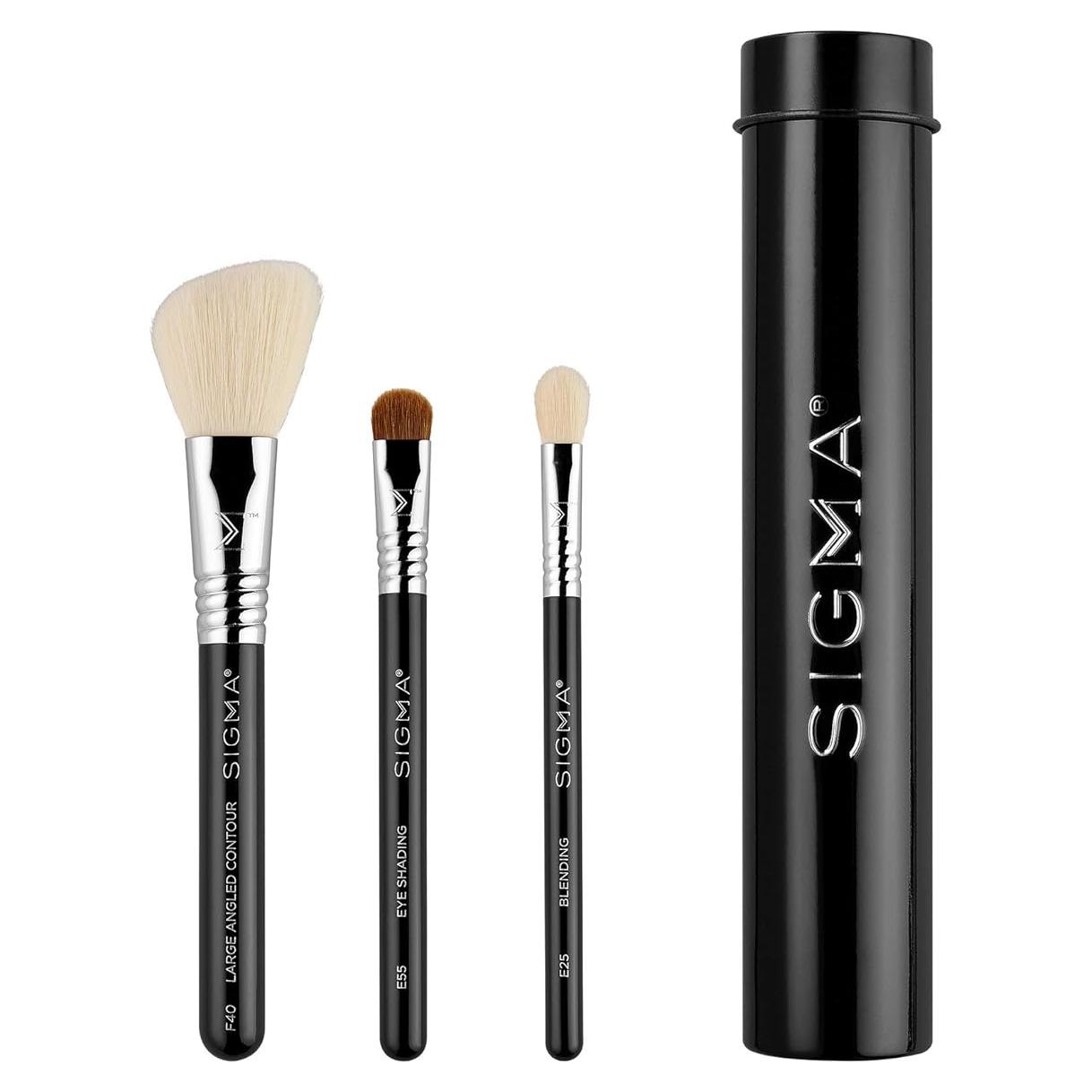 Set de Pinceles de Maquillaje de Viaje Sigma Beauty - 3 Piezas