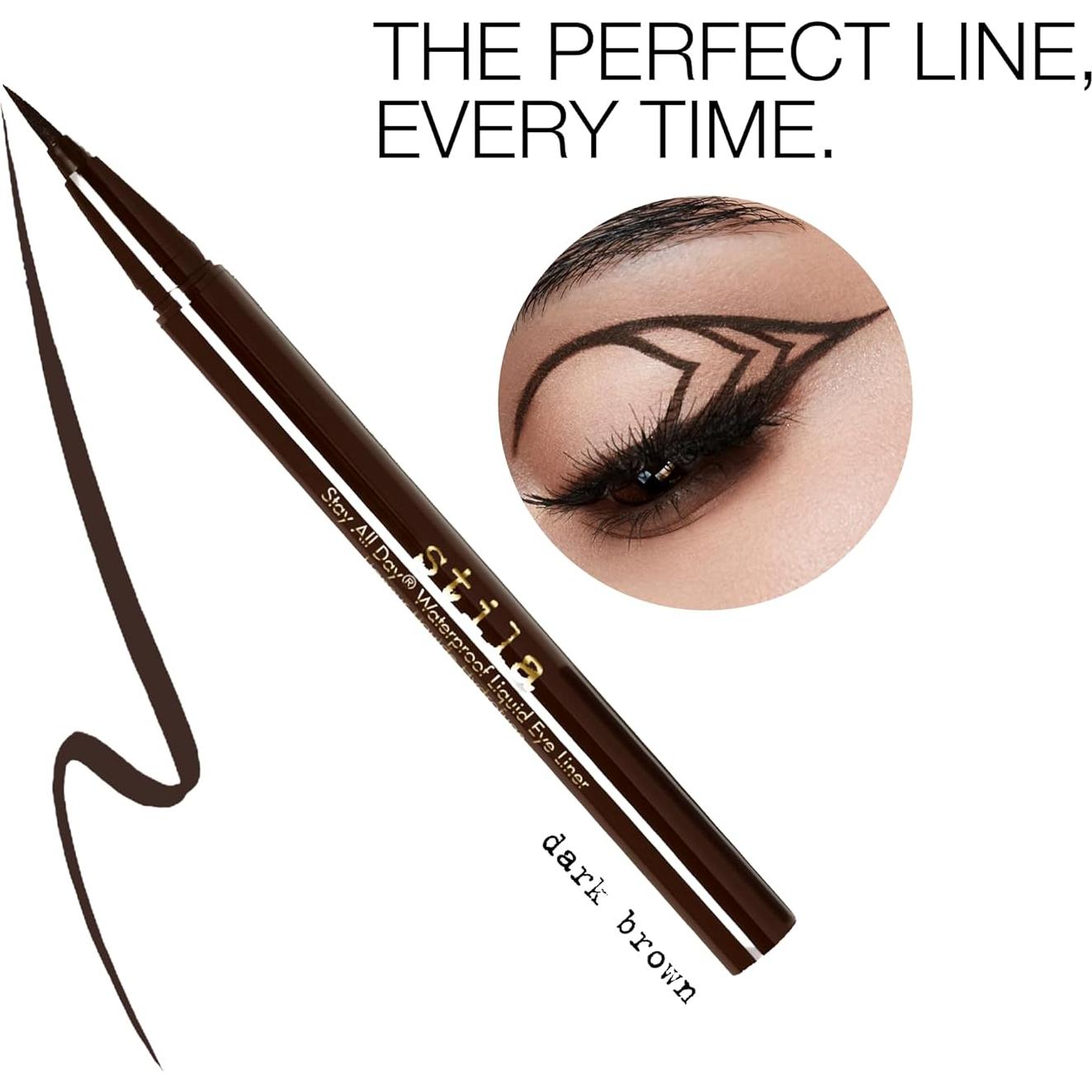 Delineador de Ojos Líquido Impermeable Stila 1 Cuenta Marrón