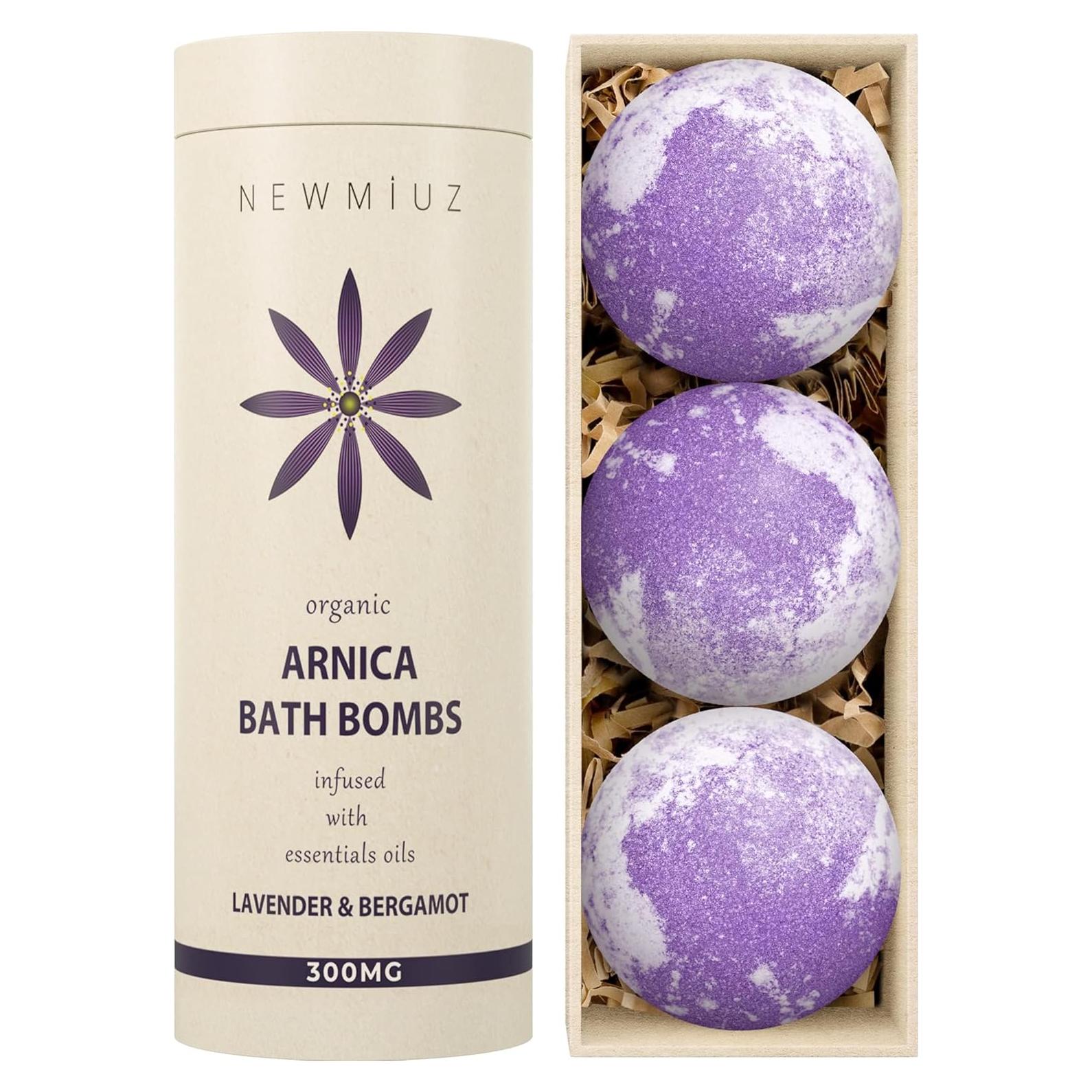 Bombas de Baño Espumosas New Miuz - Arnica, Lavanda y Bergamota