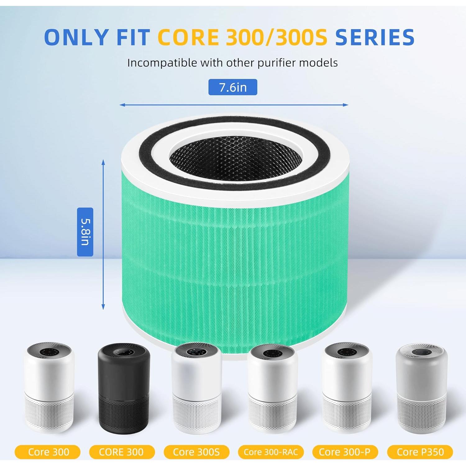 Filtro de Reemplazo HEPA 3-en-1 Levoit Core 300 - 2 Unidades