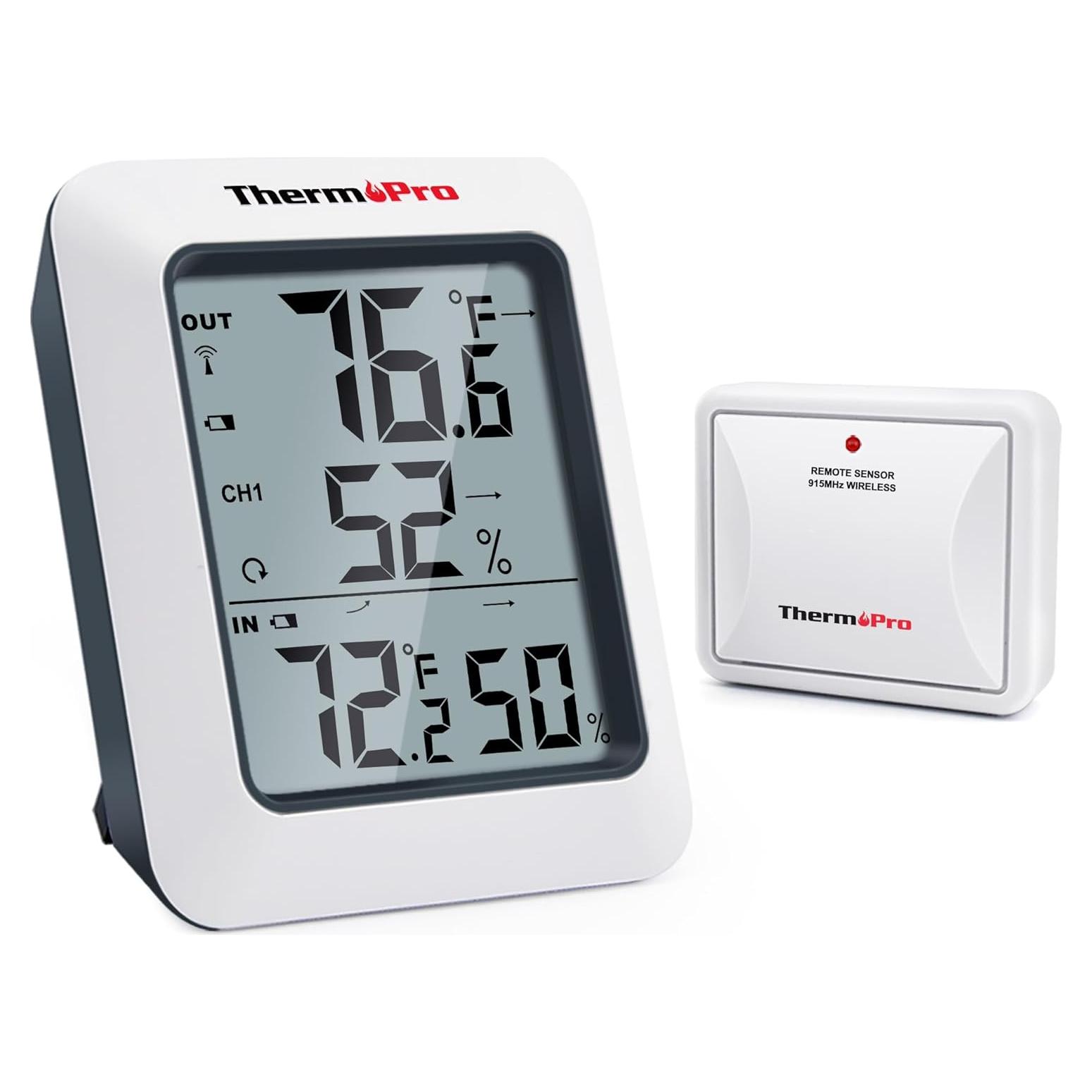 Termómetro Digital ThermoPro TP60 Inalámbrico Interior/Exterior