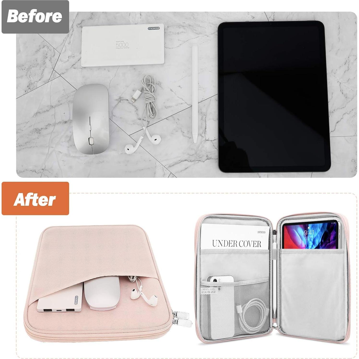 Funda MoKo para Tabletas 9-11" Rosa con Bolsillo