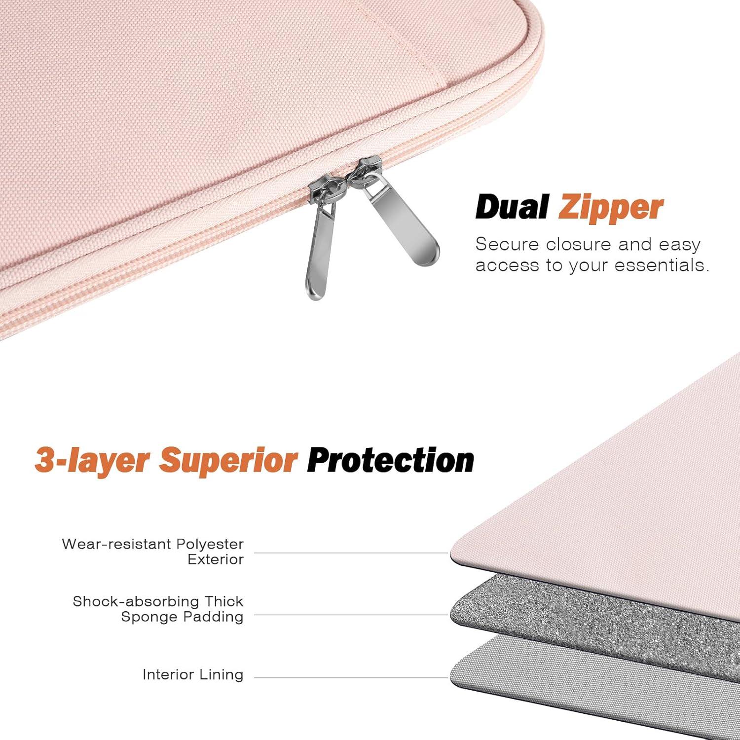 Funda MoKo para Tabletas 9-11" Rosa con Bolsillo