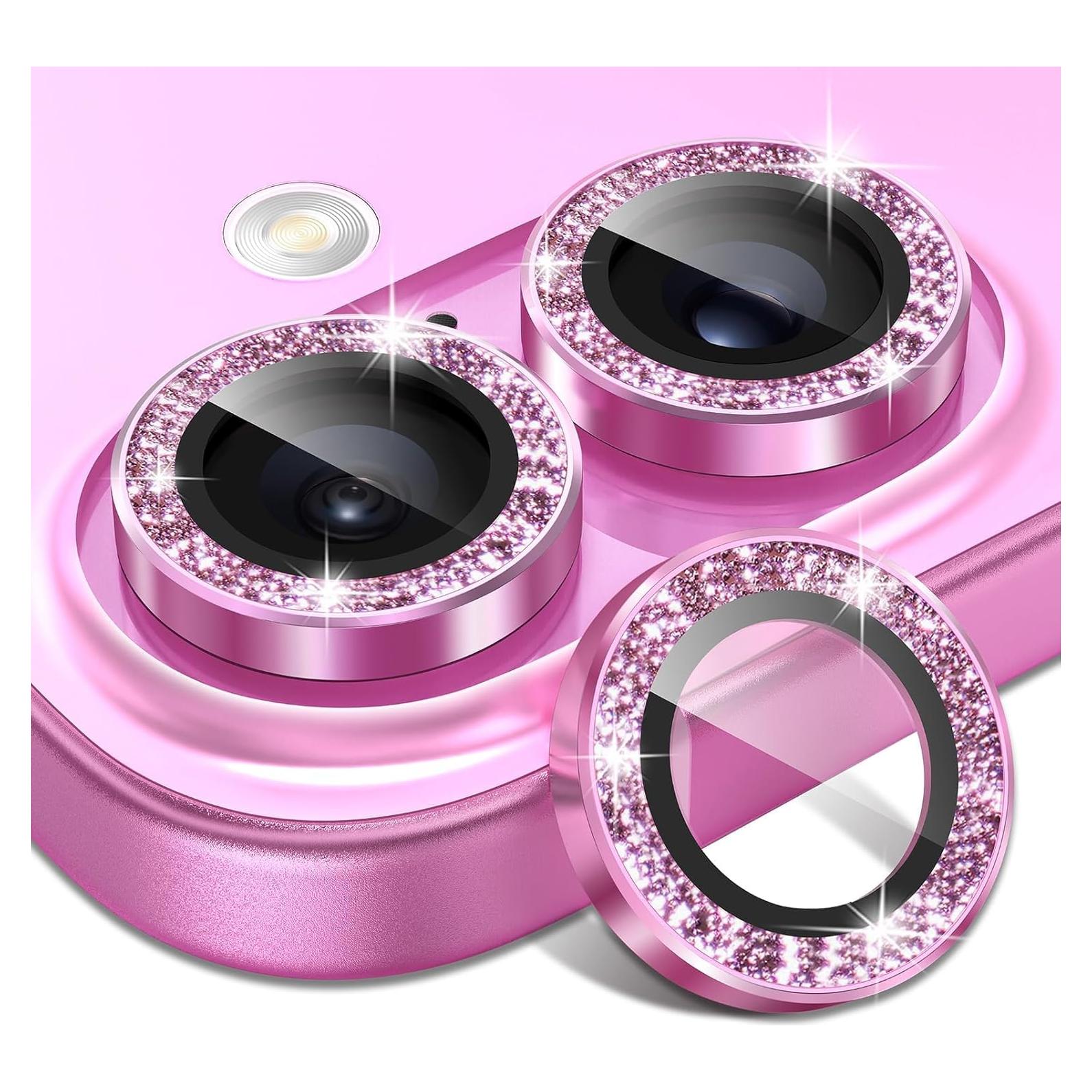 Protector de Lente Matekxy para iPhone 16/16 Plus Cristal 9H Rosa