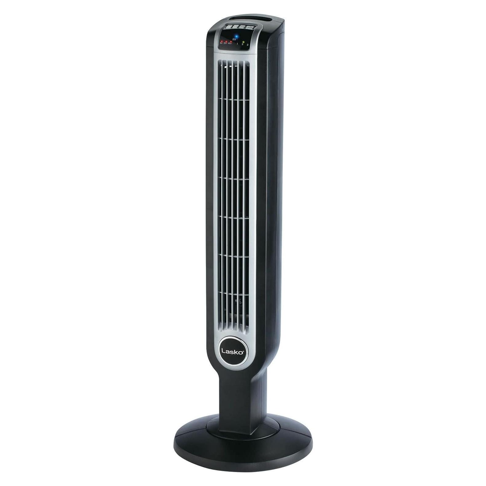 Ventilador de Torre Lasko 2505 36" Negro con Ionizador y Control Remoto