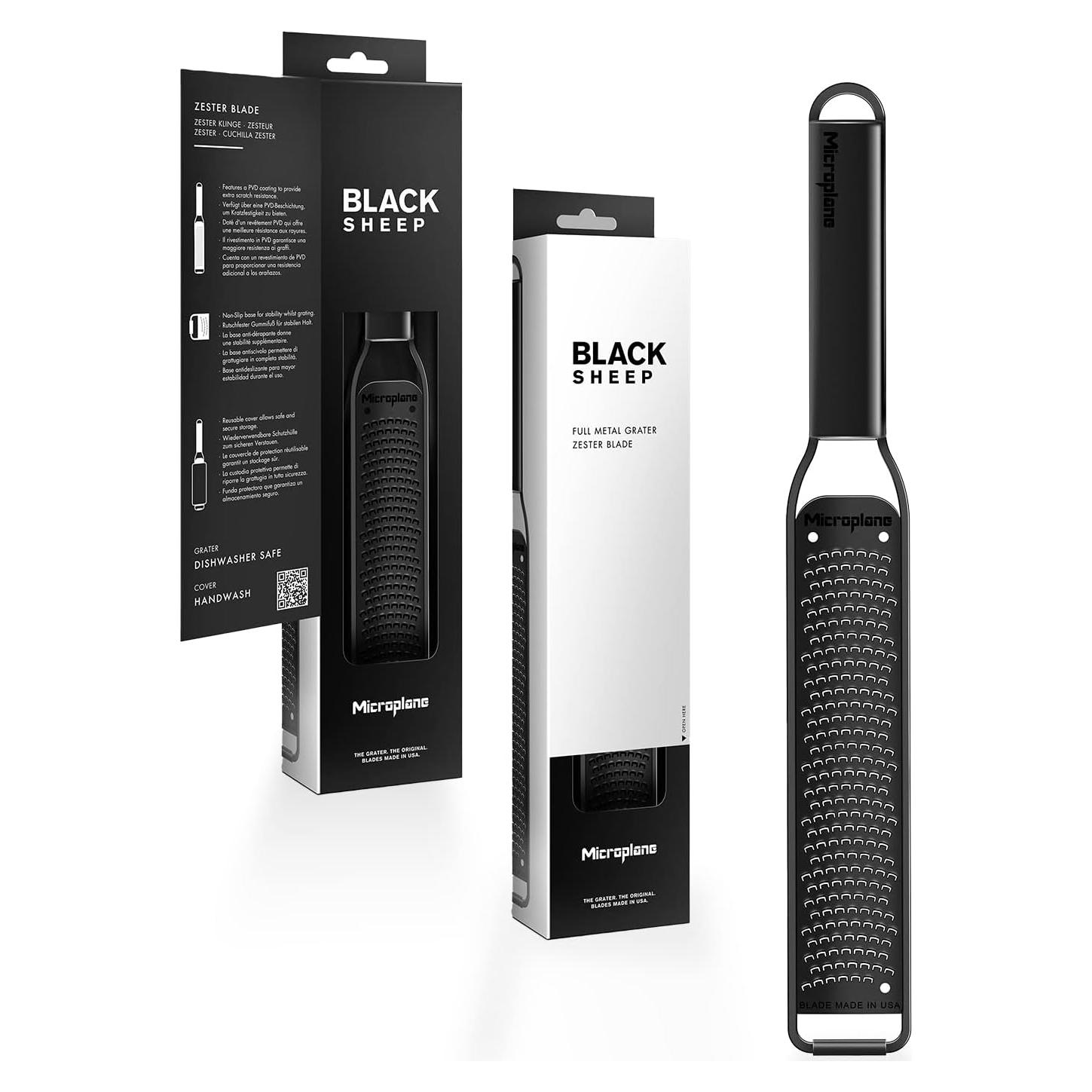 Rallador Zester Microplane 43020E Acero Inoxidable Negro