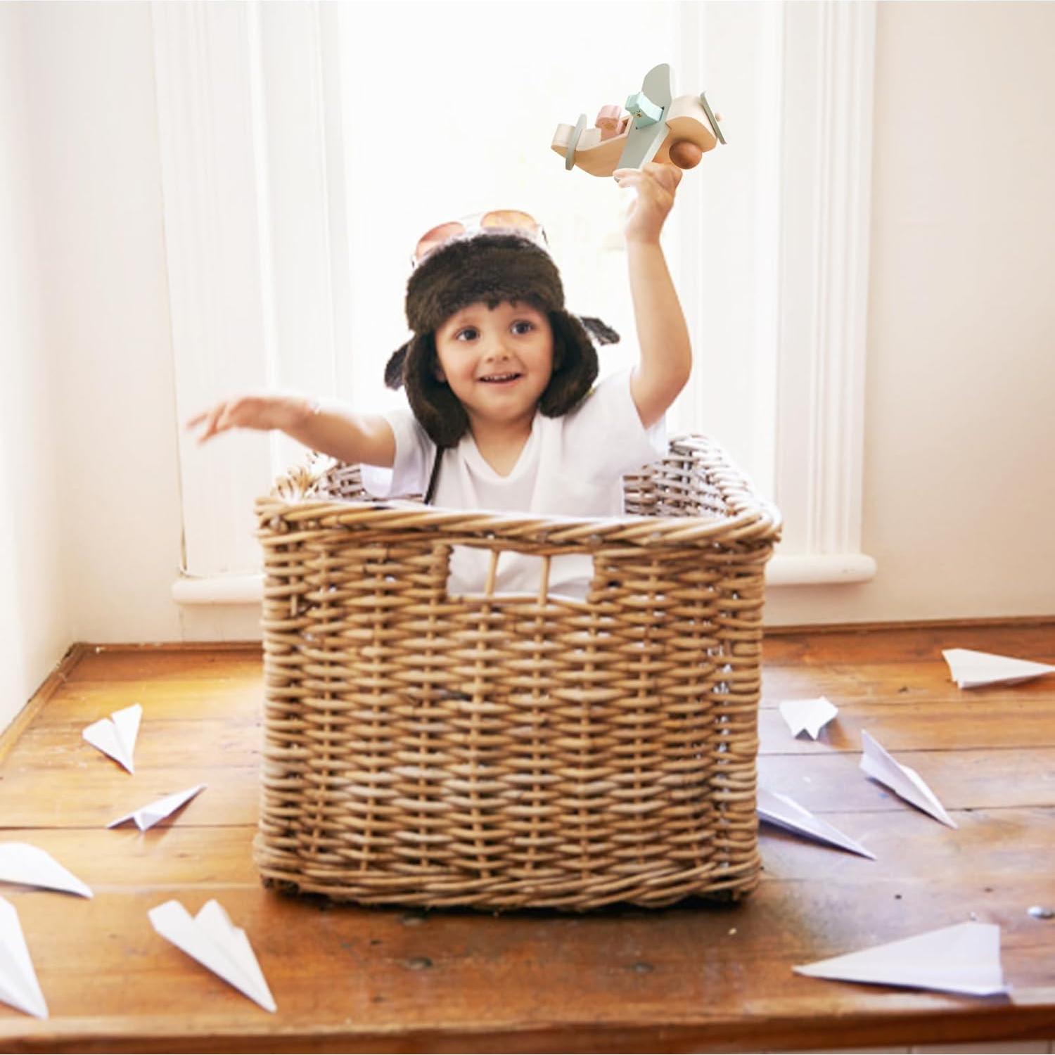 Juguete de Madera Avión ibwaae para Bebés y Niños